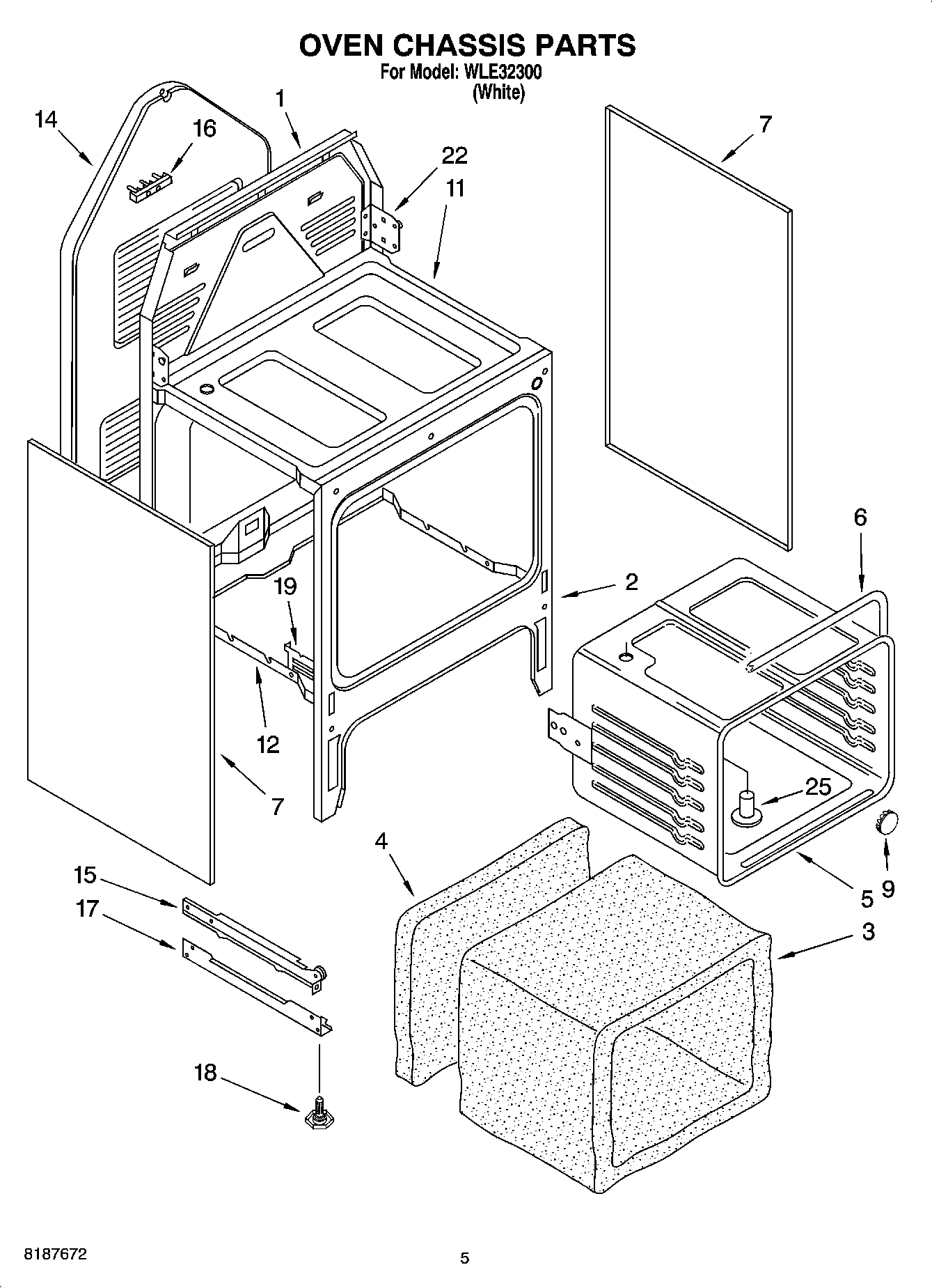04 - OVEN CHASSIS PARTS