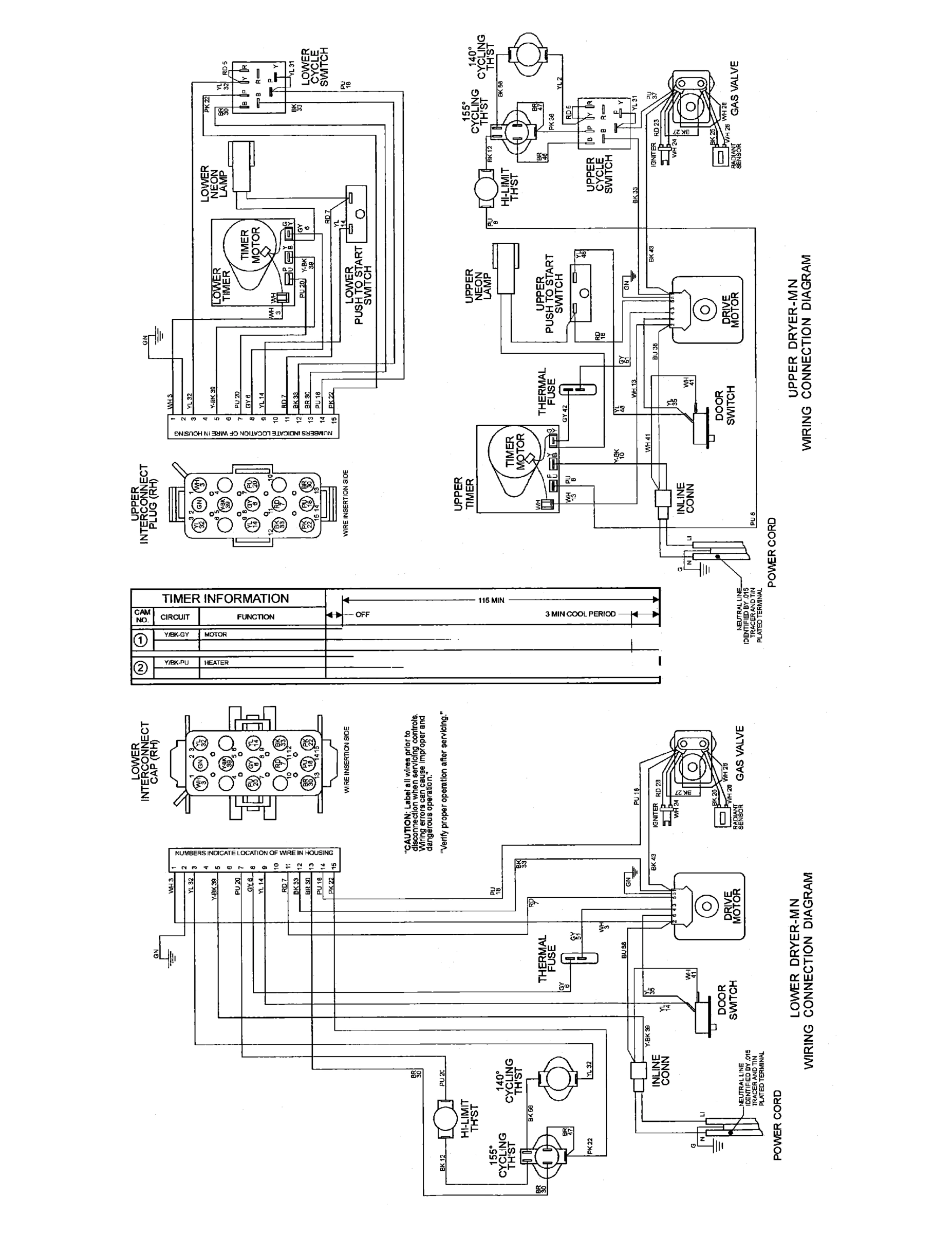 11 - WIRING INFORMATION(GAS)