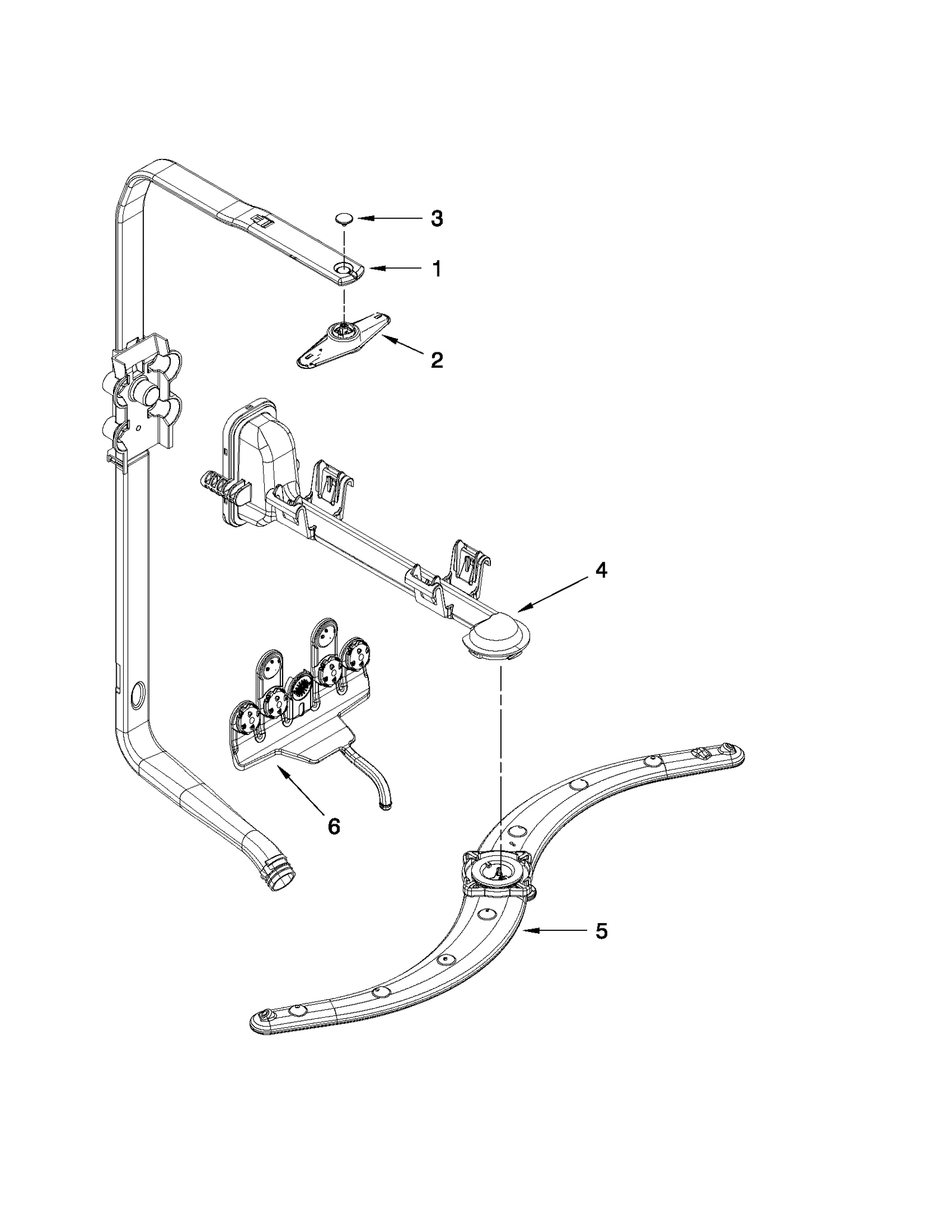 UPPER WASH AND RINSE PARTS