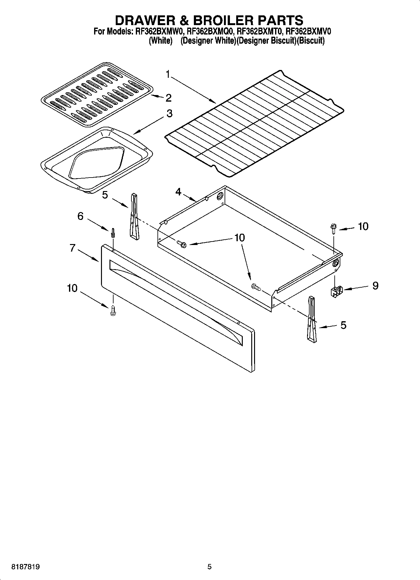 04 - DRAWER & BROILER PARTS