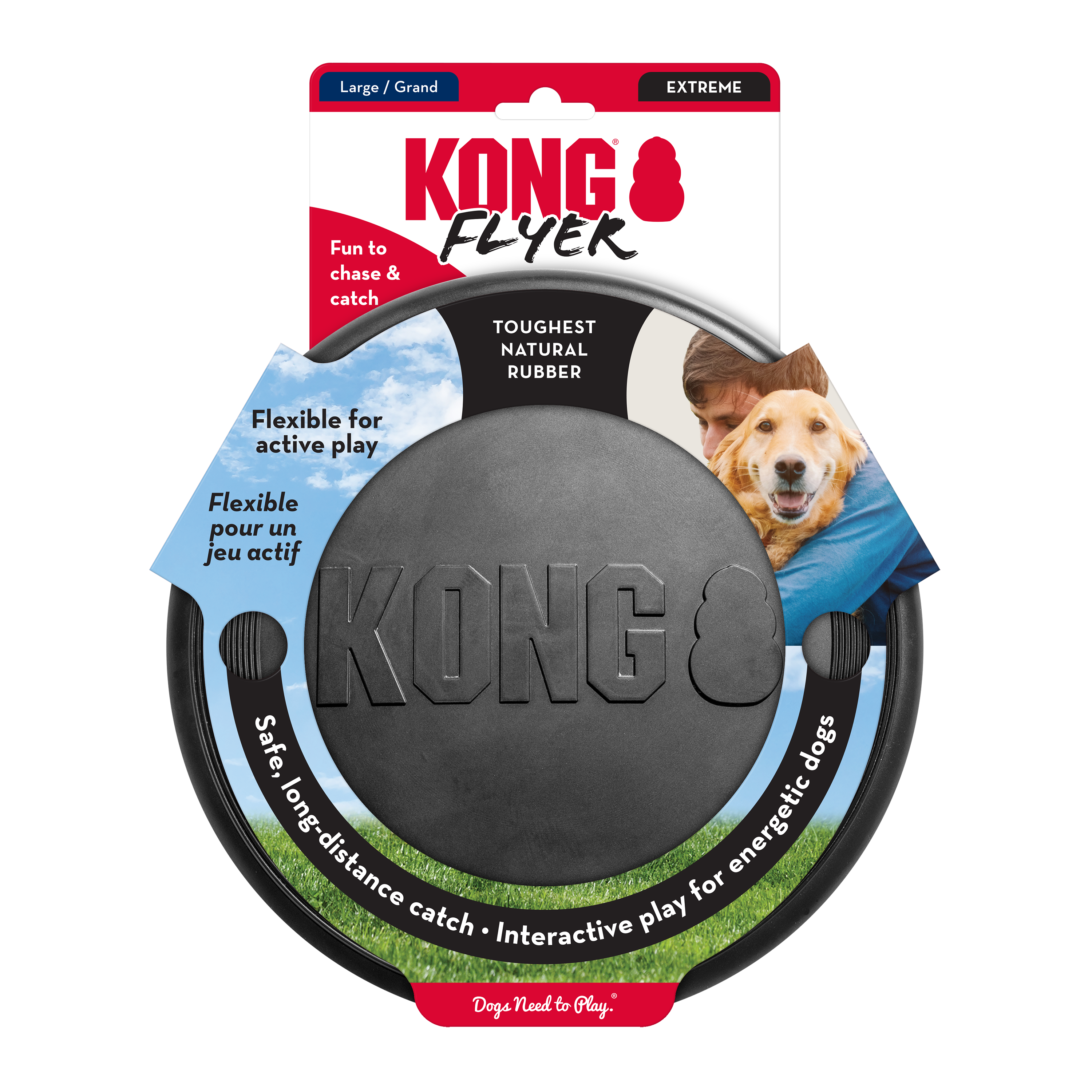 KONG Extreme Flyer onpack Produktbild