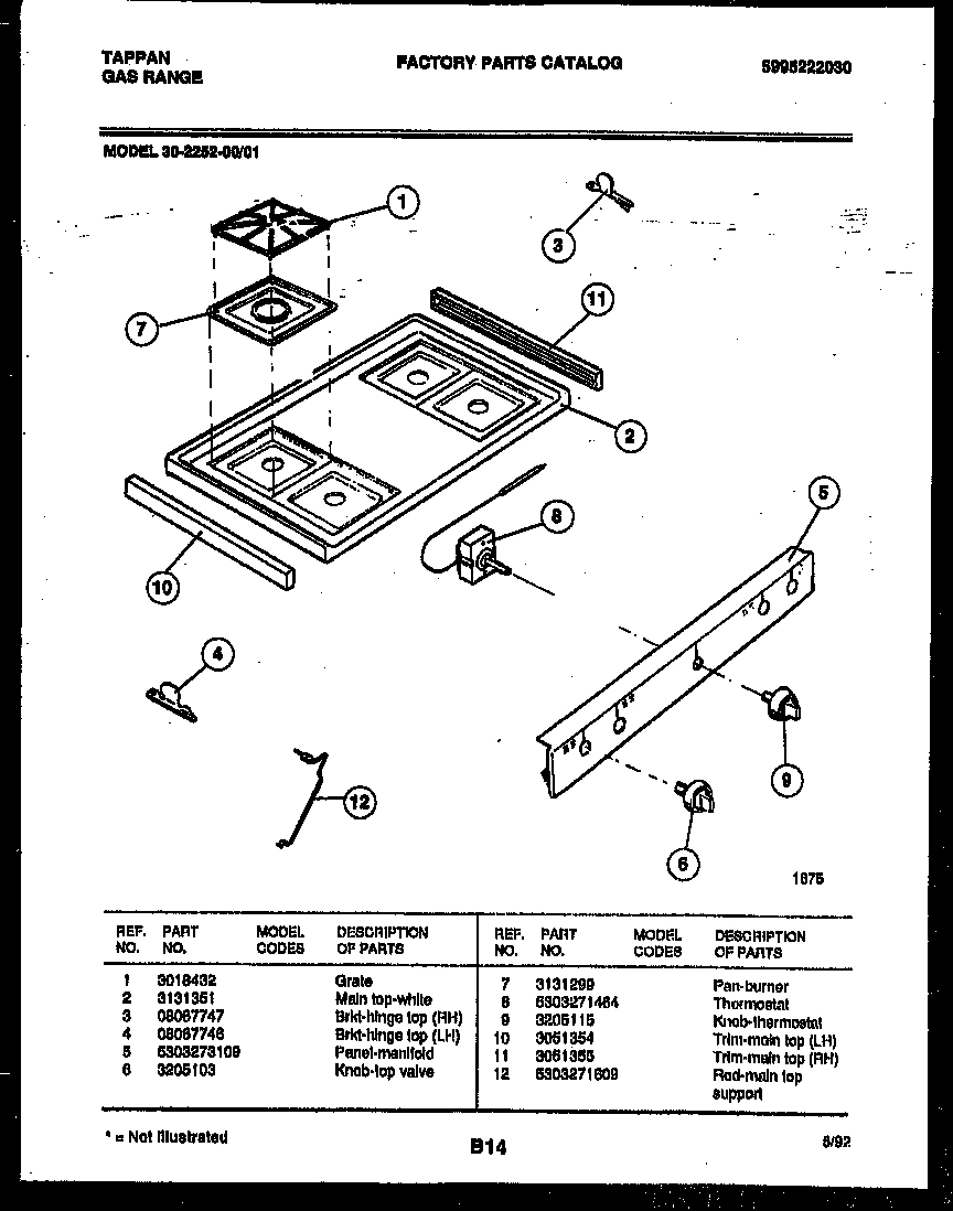 03 - COOKTOP PARTS