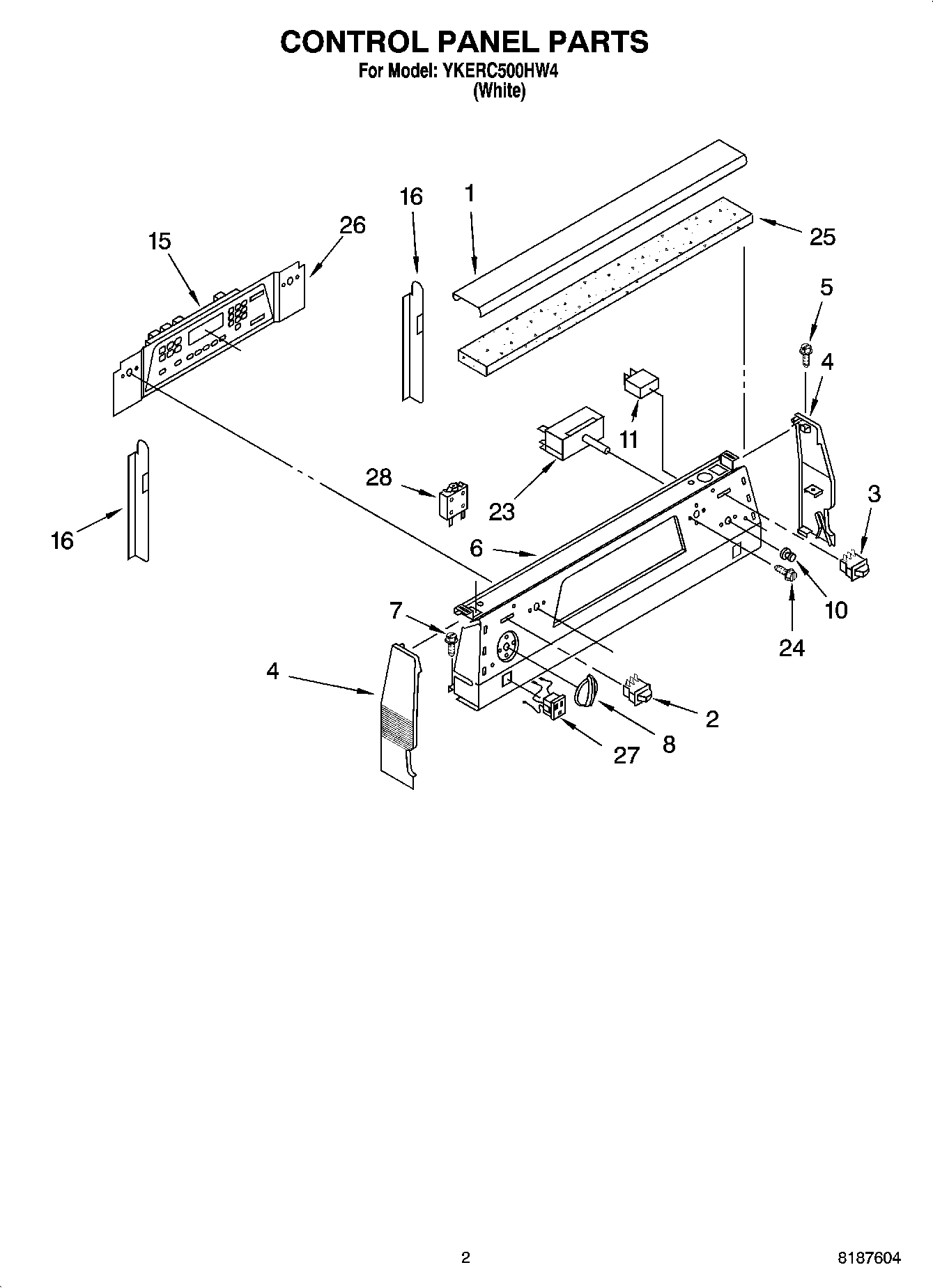 02 - CONTROL PANEL PARTS