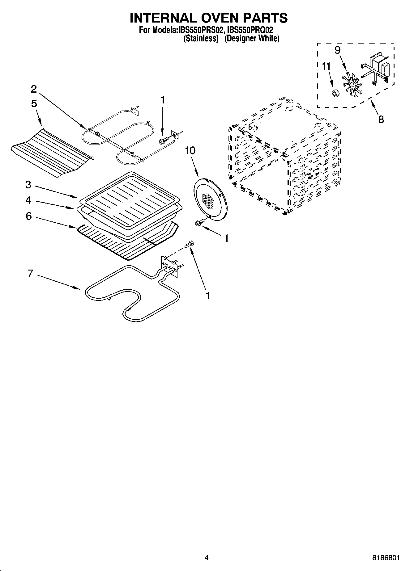 03 - INTERNAL OVEN PARTS