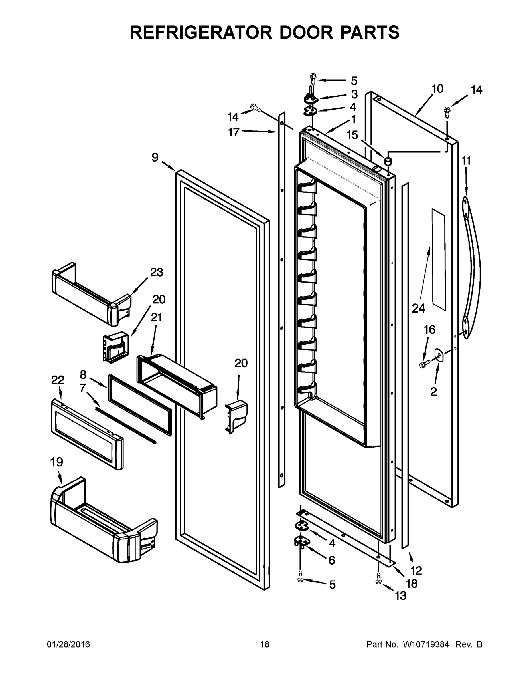 10 - REFRIGERATOR DOOR PARTS