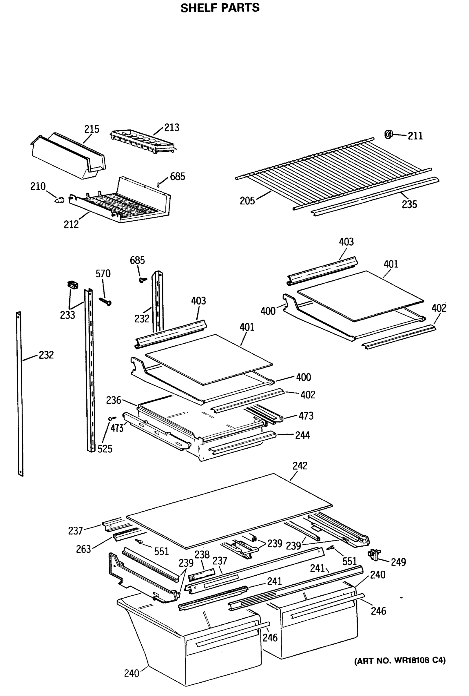 SHELF PARTS