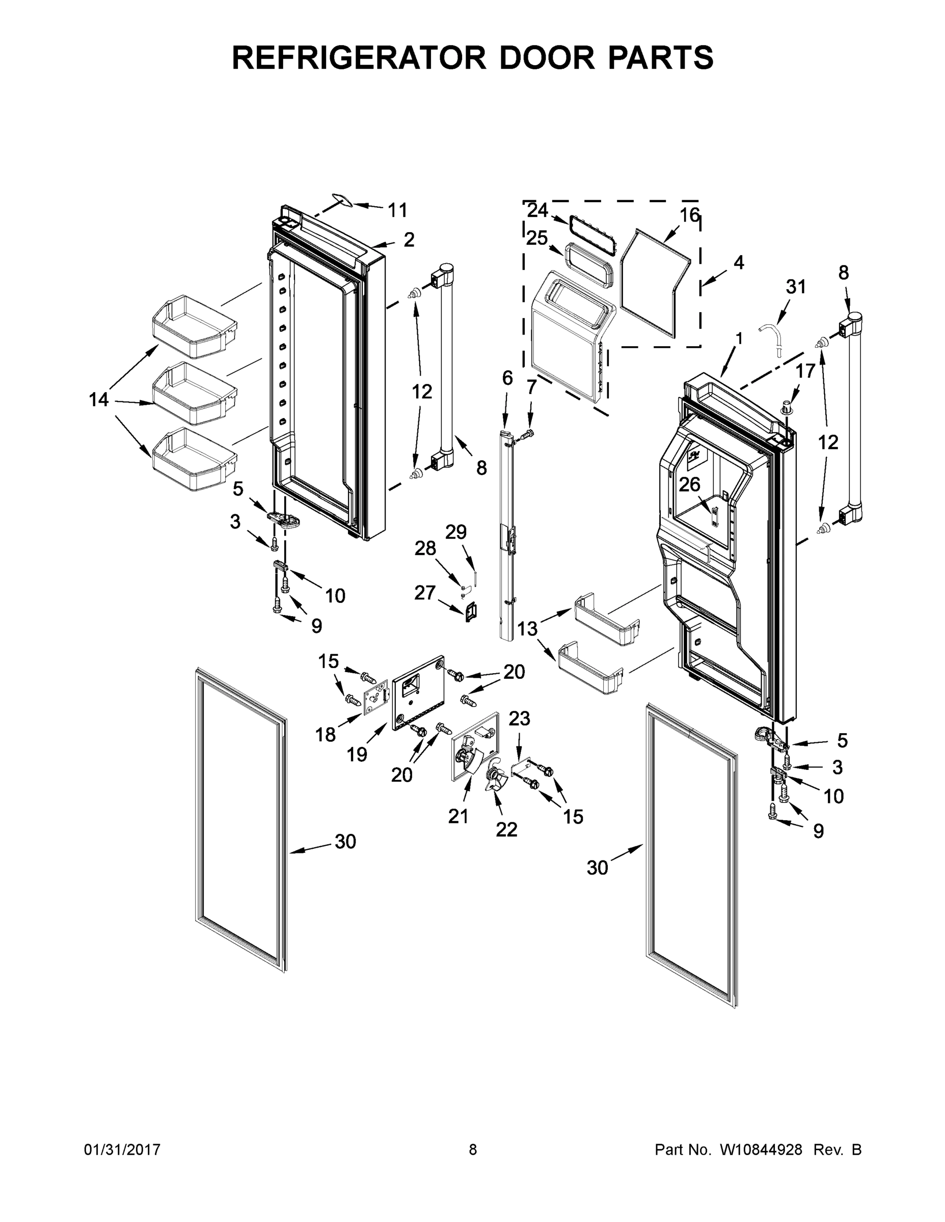 05 - REFRIGERATOR DOOR PARTS