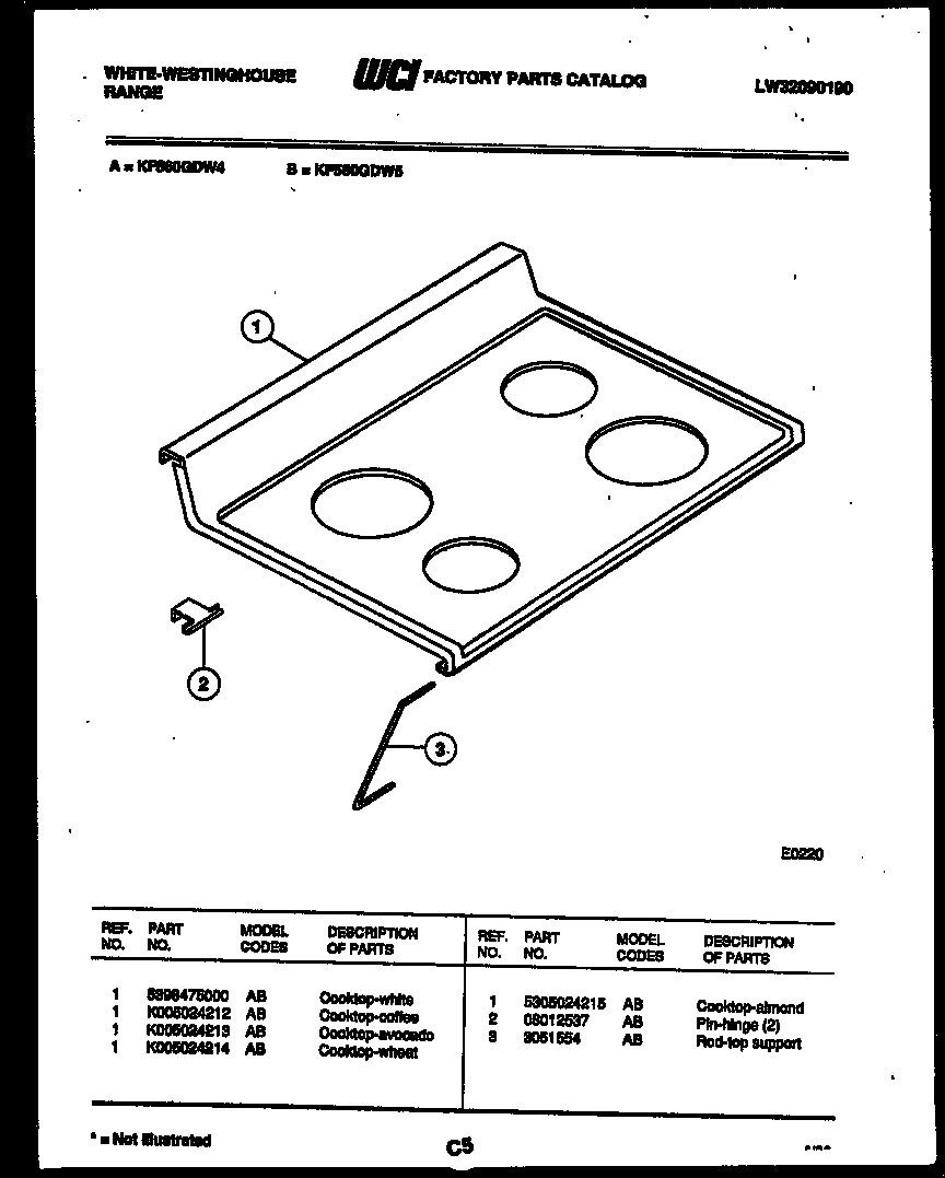 04 - COOKTOP PARTS