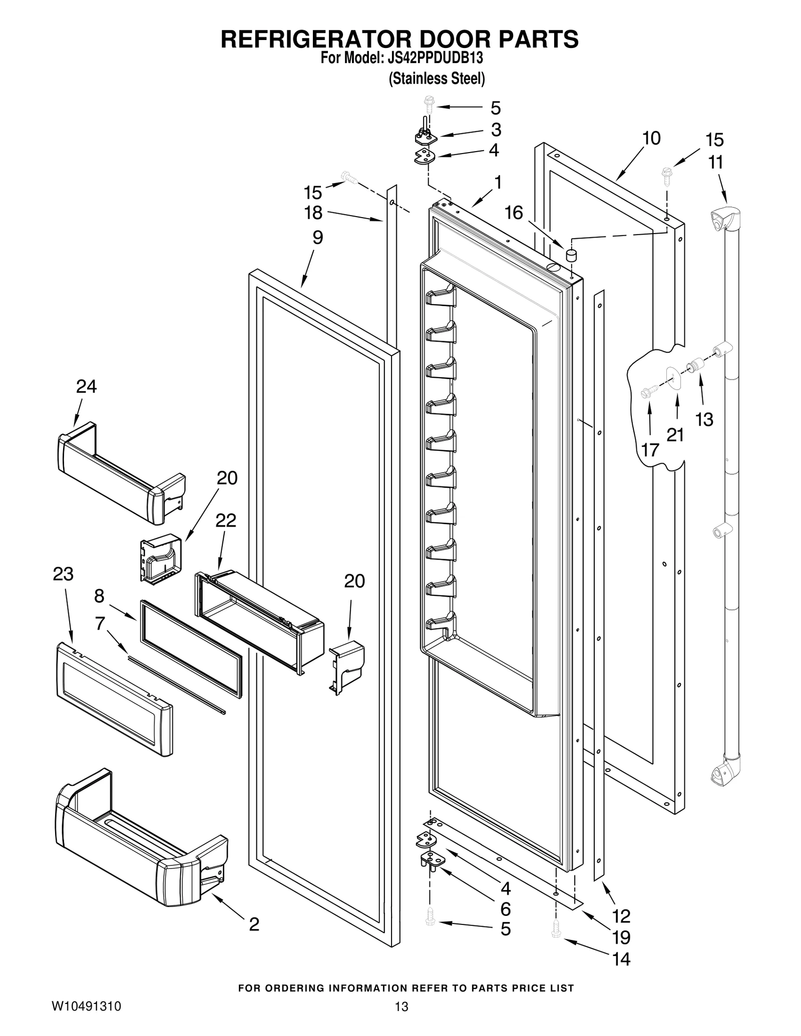 REFRIGERATOR DOOR PARTS