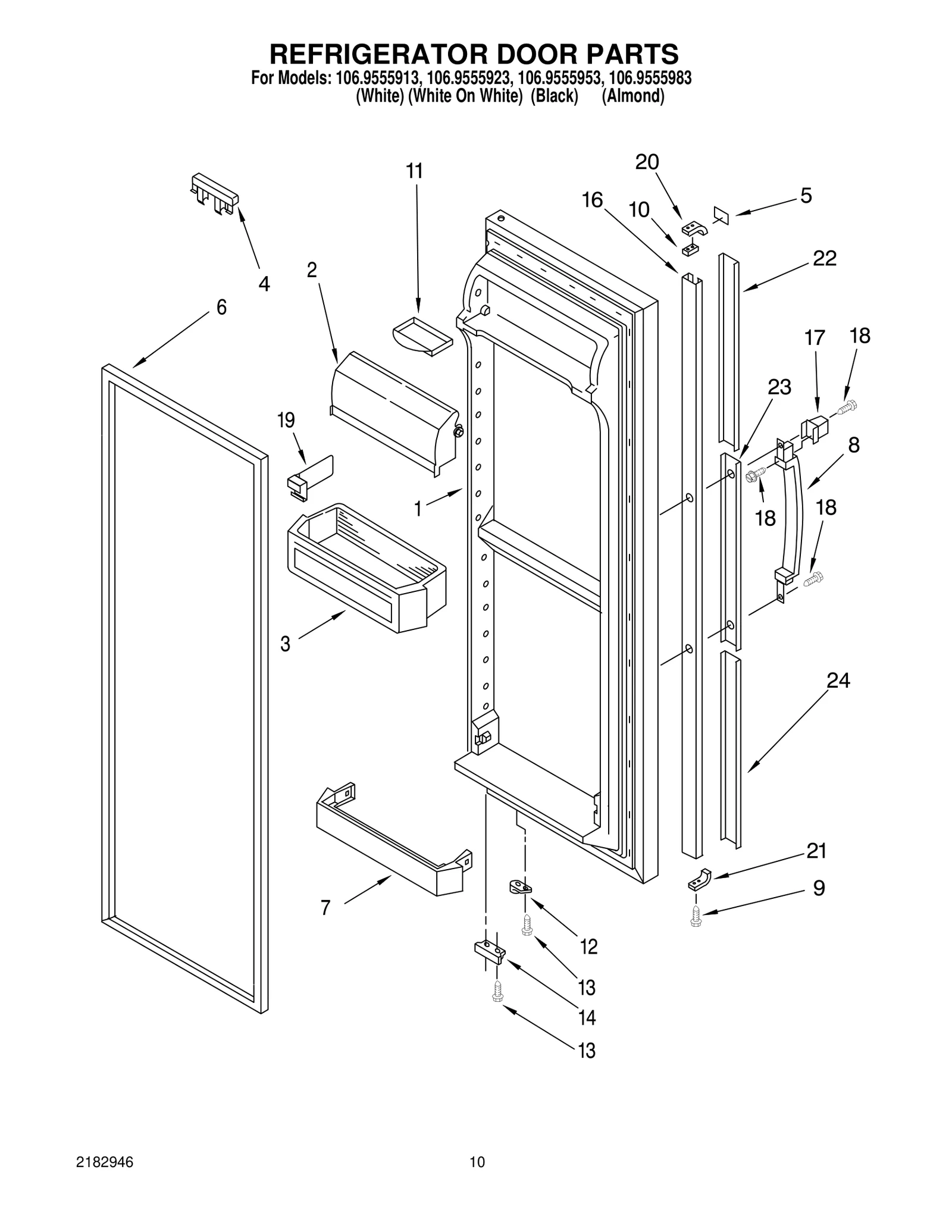 REFRIGERATOR DOOR PARTS