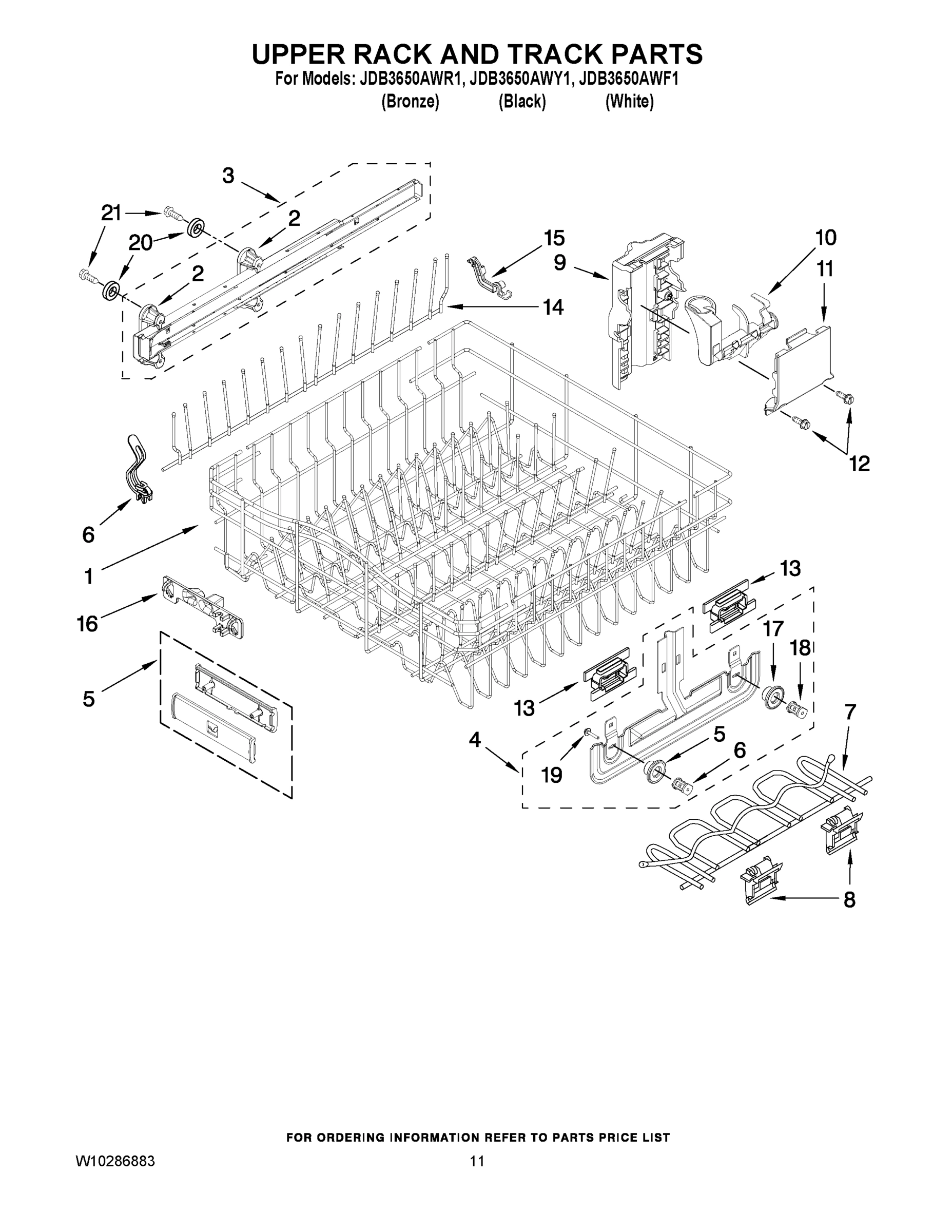 09 - UPPER RACK AND TRACK PARTS