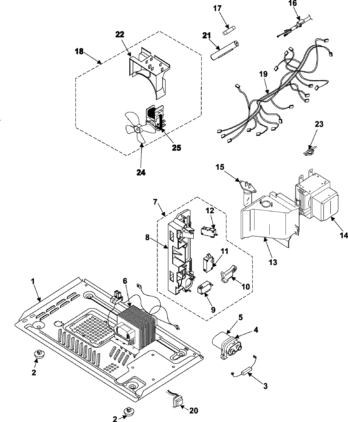 03 - INTERNAL CONTROL/LATCH ASSY/BASE