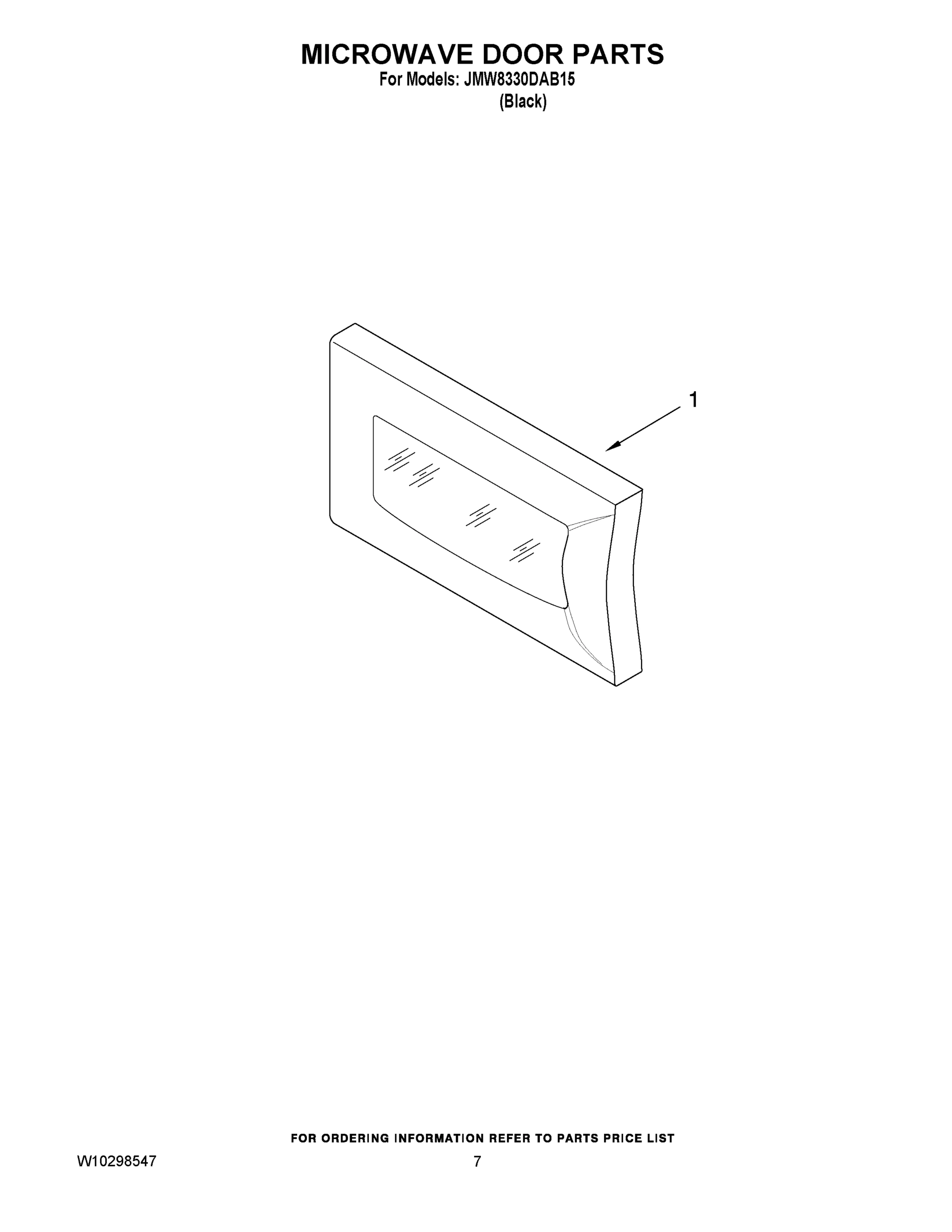 05 - MICROWAVE DOOR PARTS