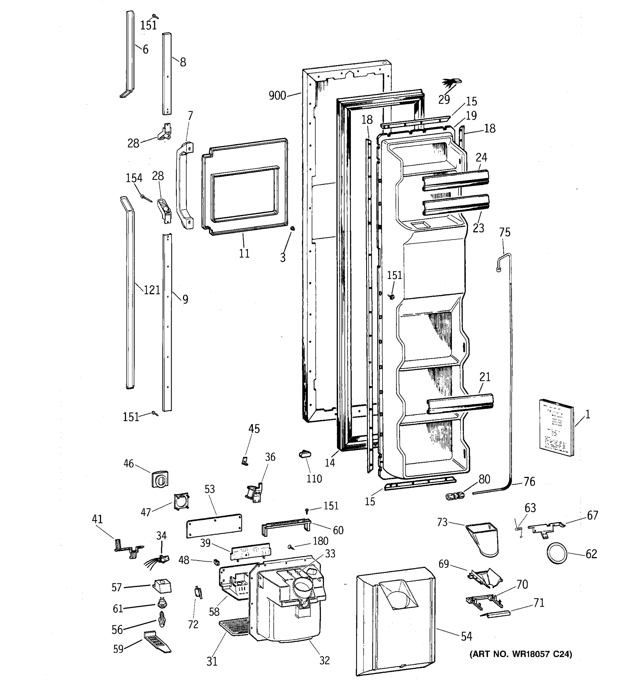 FREEZER DOOR