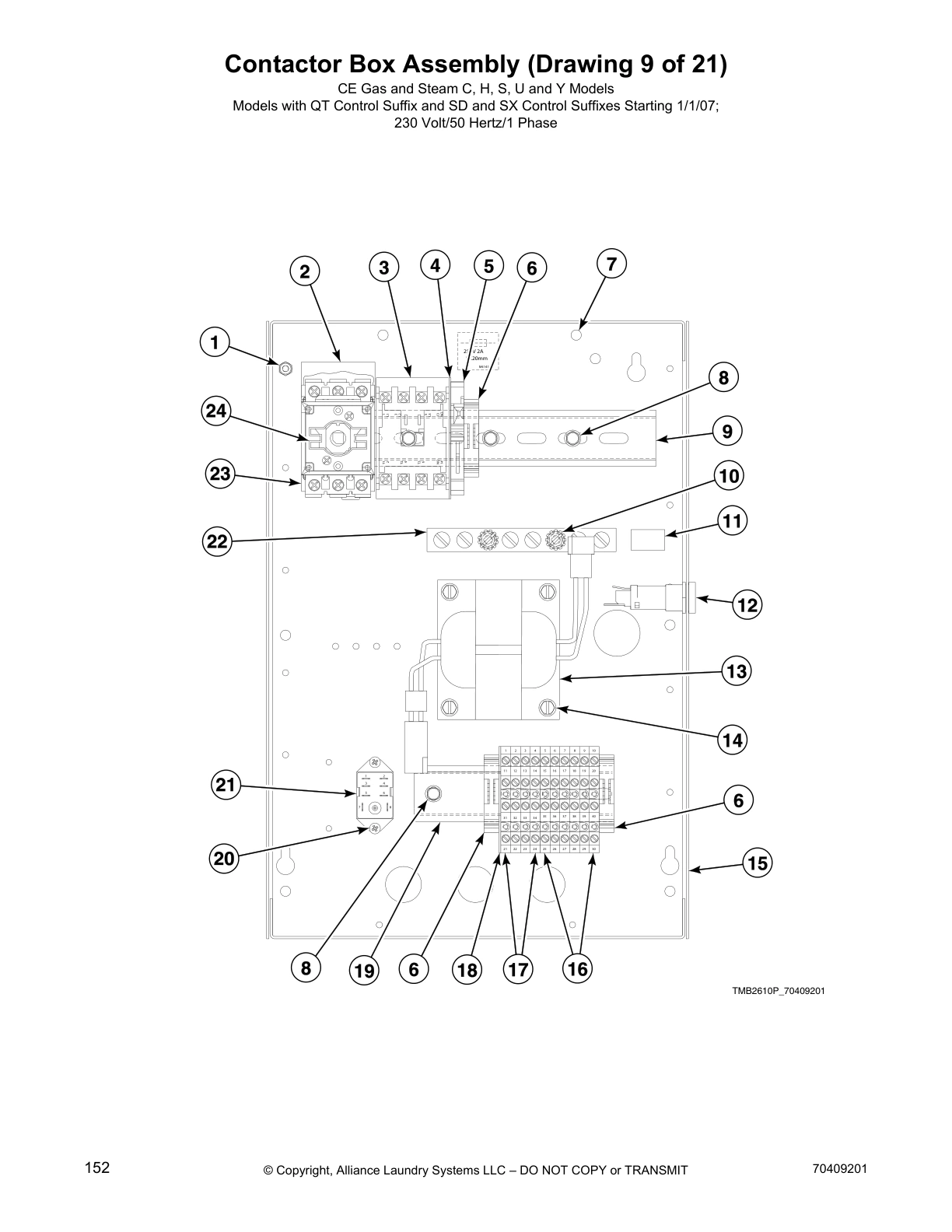 Contactor Box Assembly (Drawing 9 of 21)