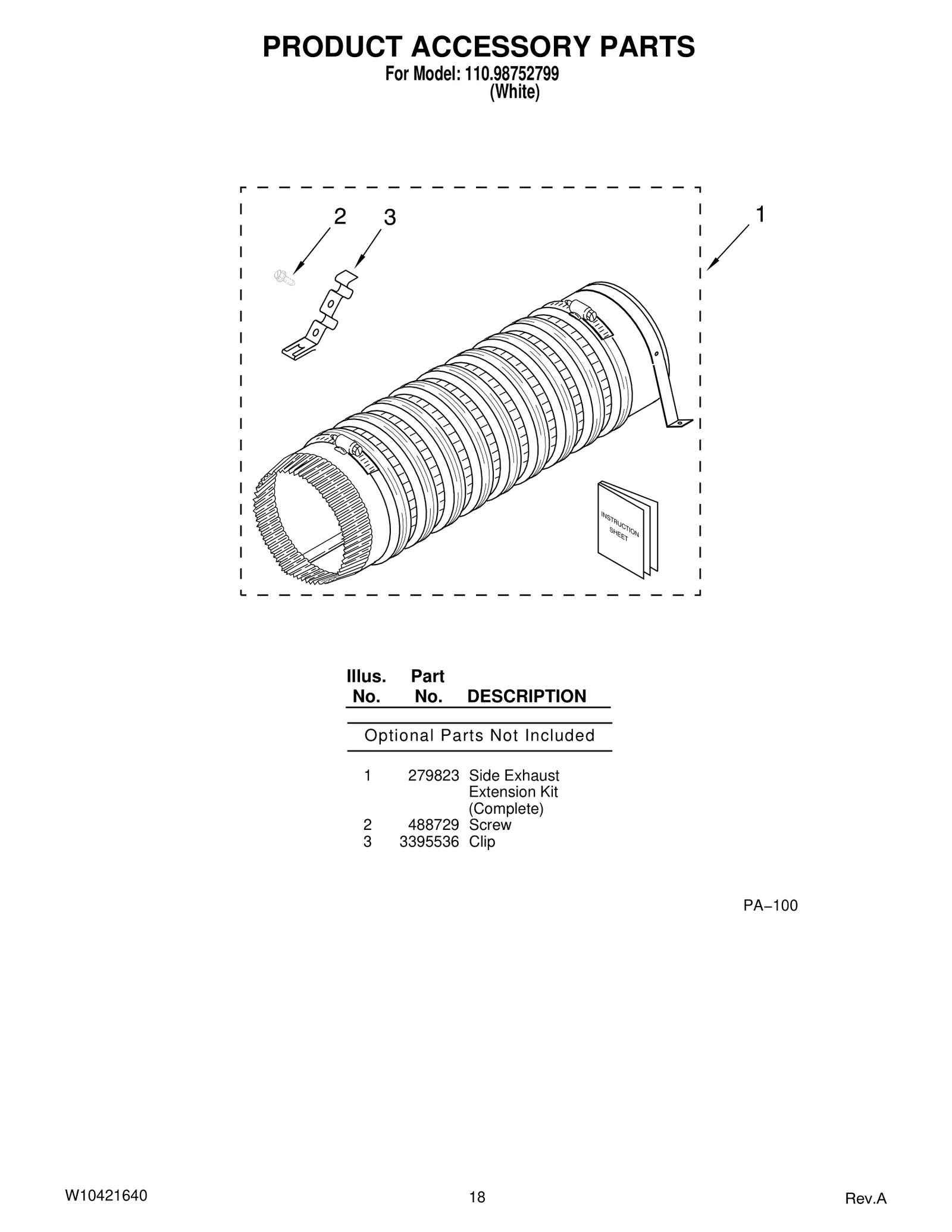 PRODUCT ACCESSORY PARTS