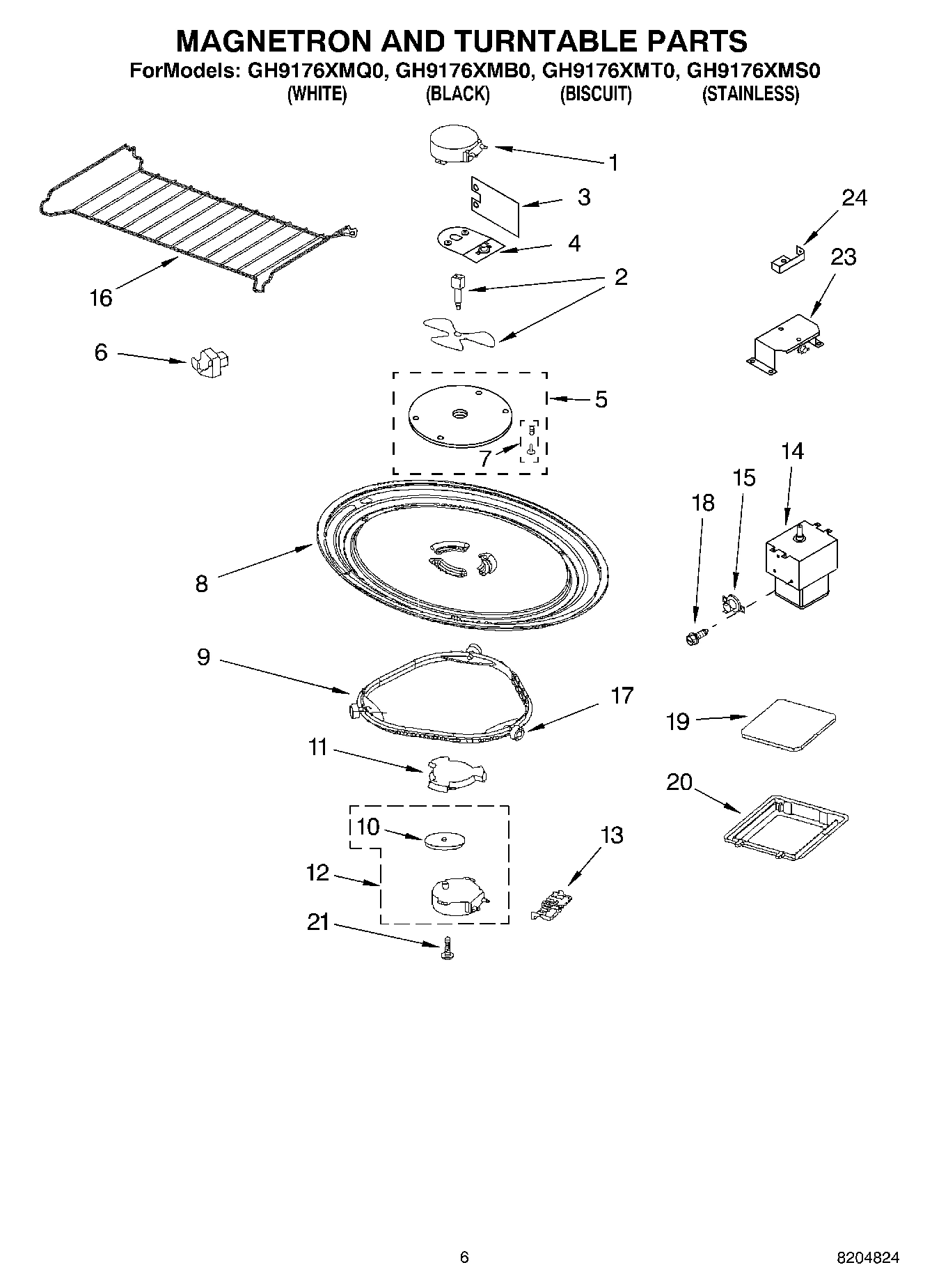 05 - MAGNETRON AND TURNTABLE PARTS