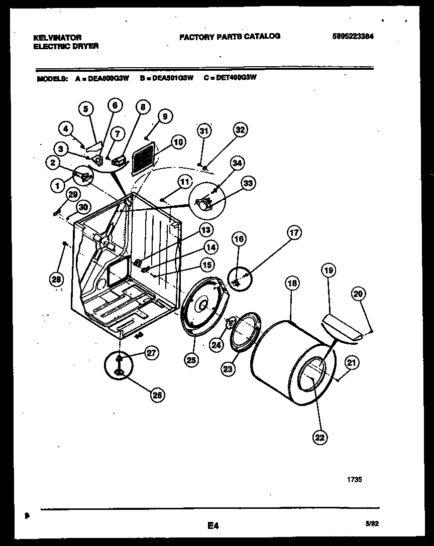 02 - CABINET AND COMPONENT PARTS