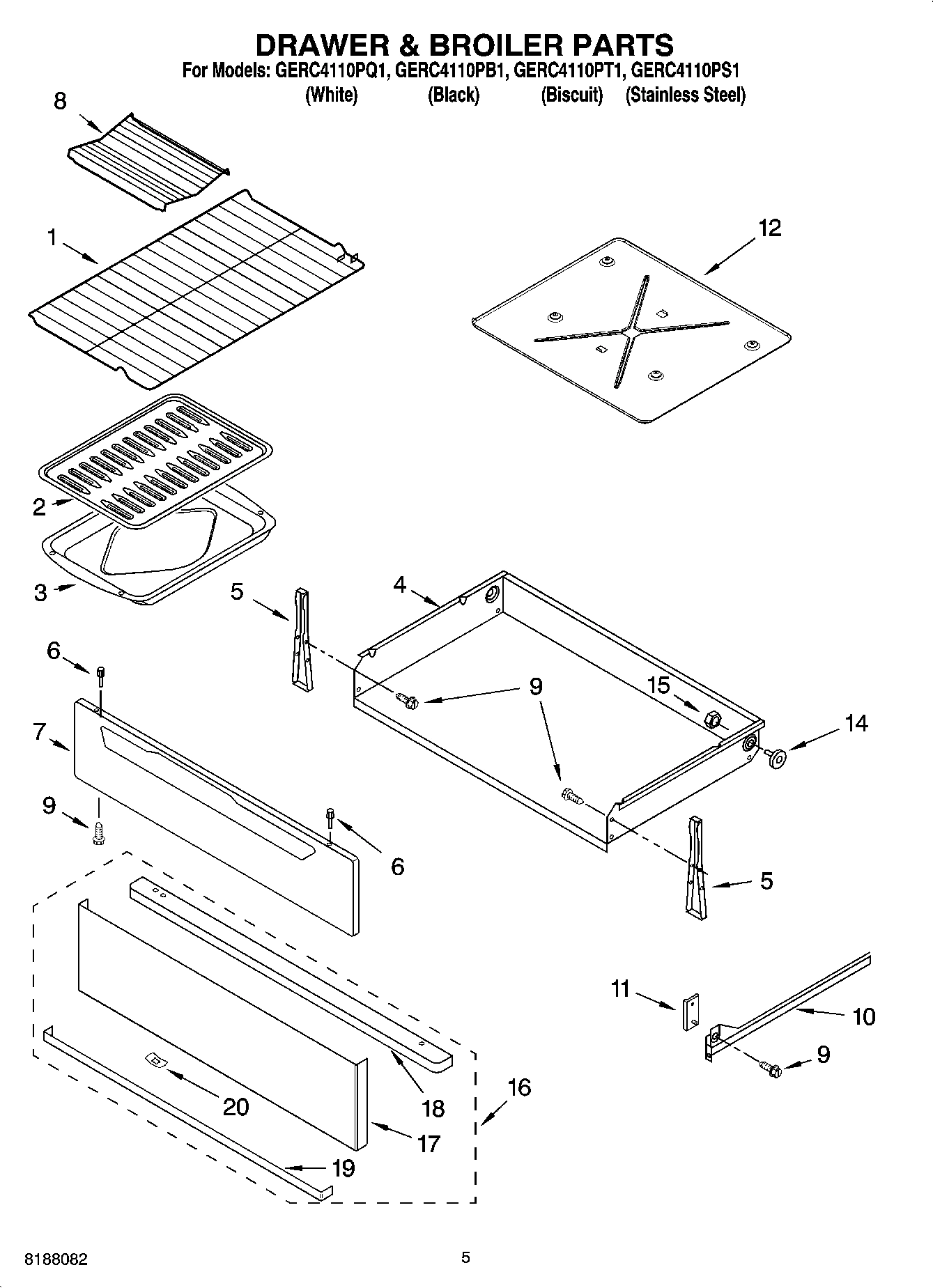 04 - DRAWER & BROILER PARTS