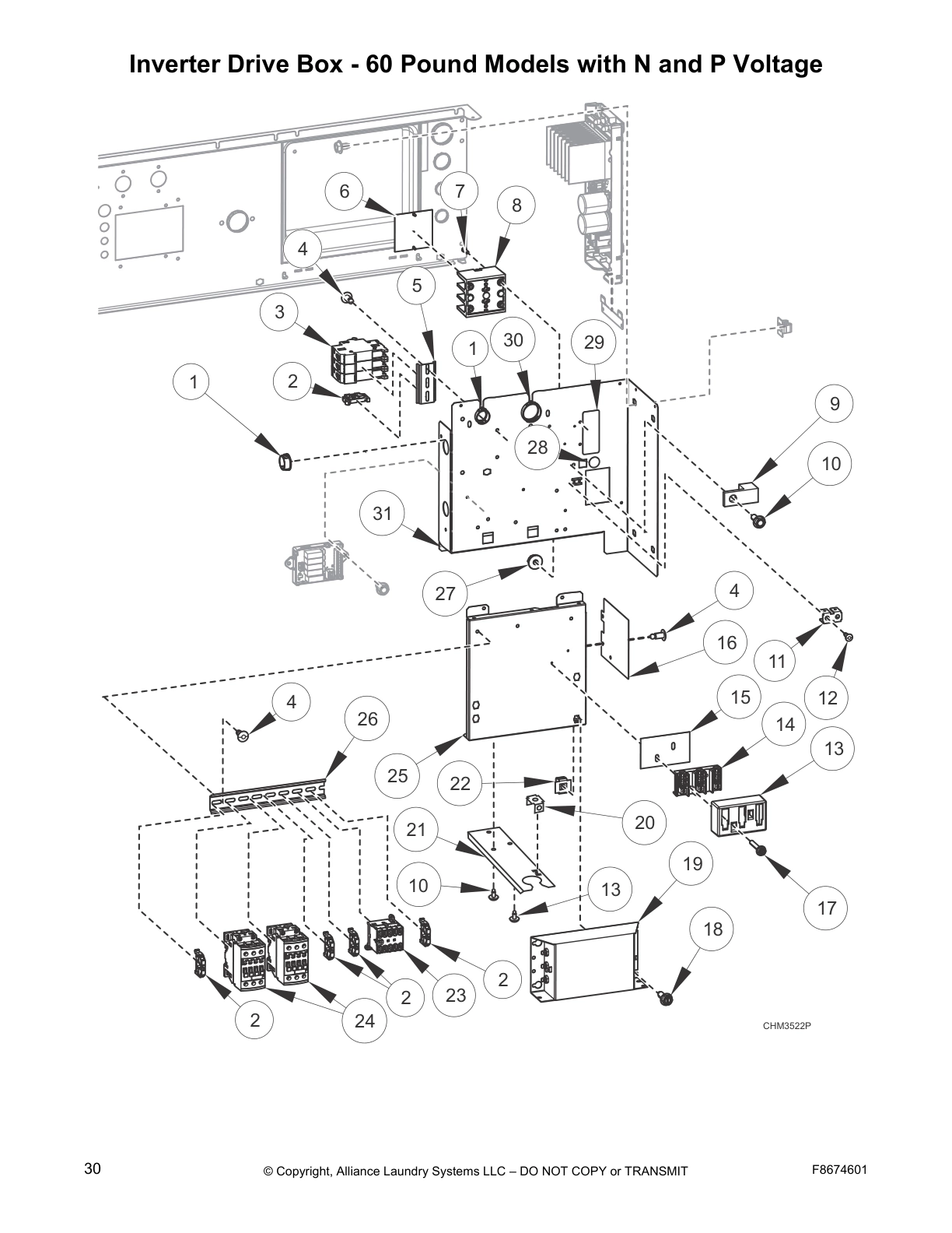 Inverter Drive Box - 60 Pound Models with N and P Voltage