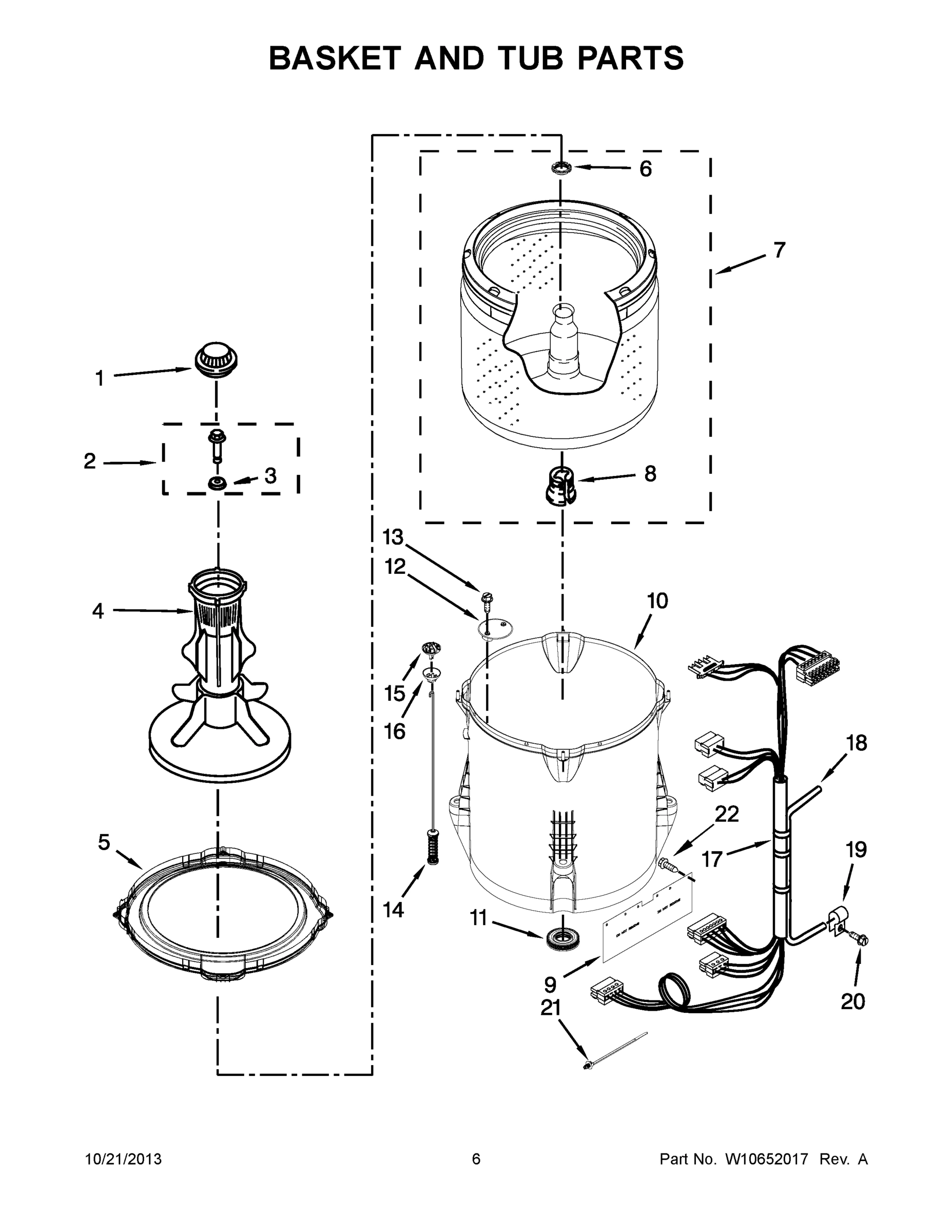 04 - BASKET AND TUB PARTS