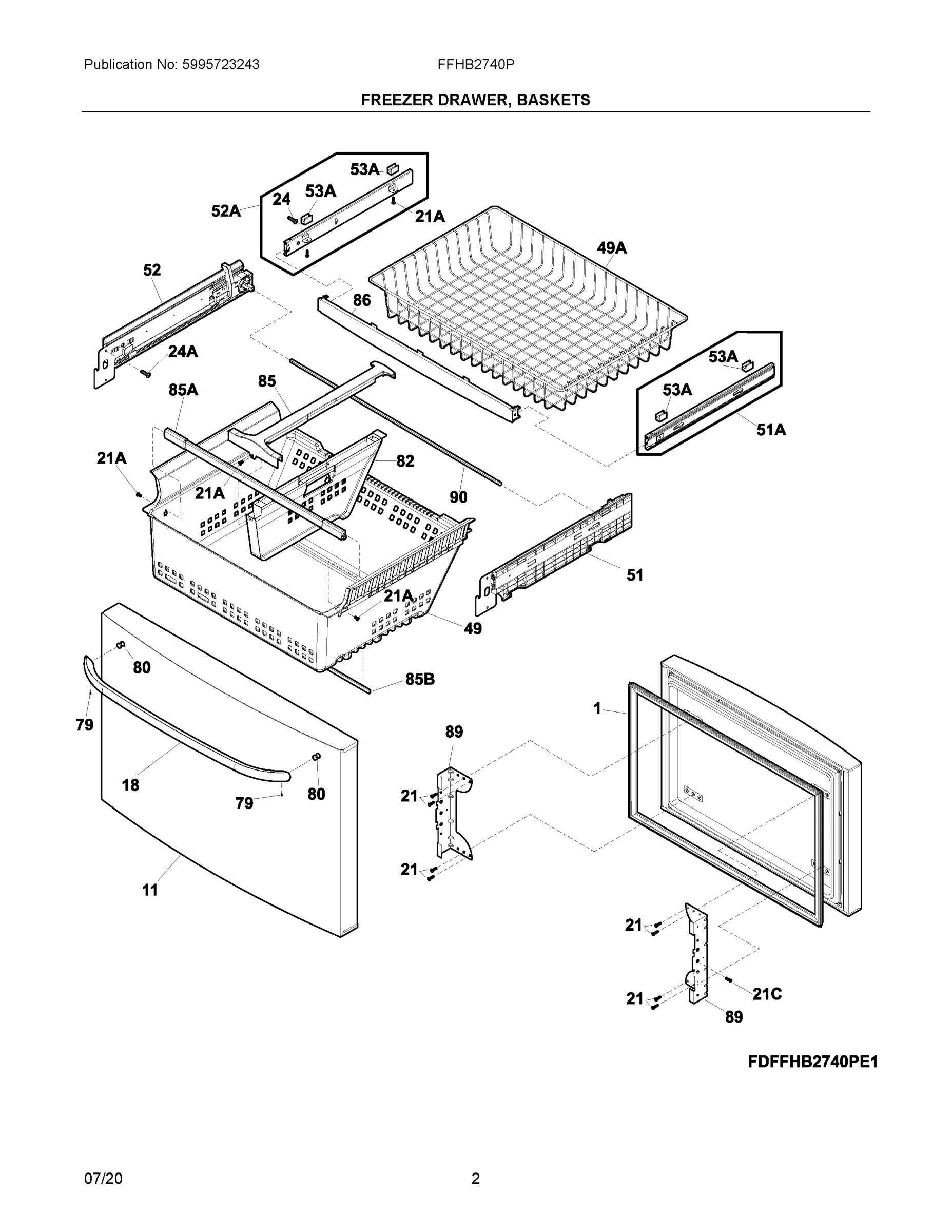 02 - FREEZER DRAWER, BASKETS