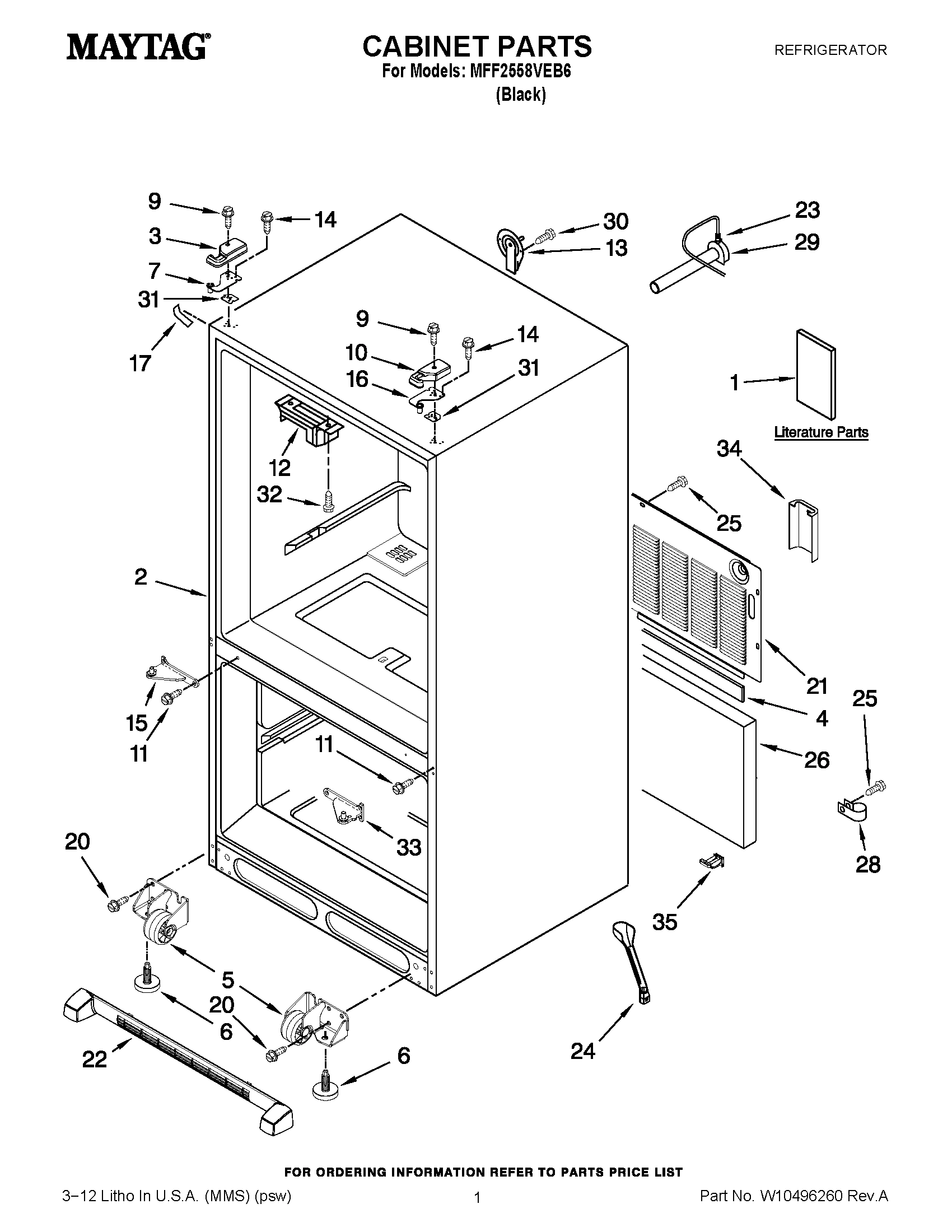 01 - CABINET PARTS