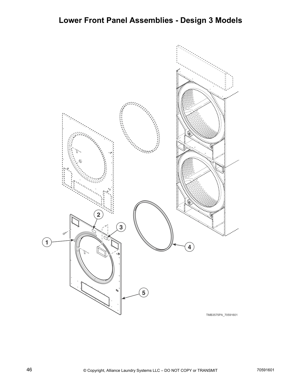 Lower Front Panel Assemblies - Design 3 Models