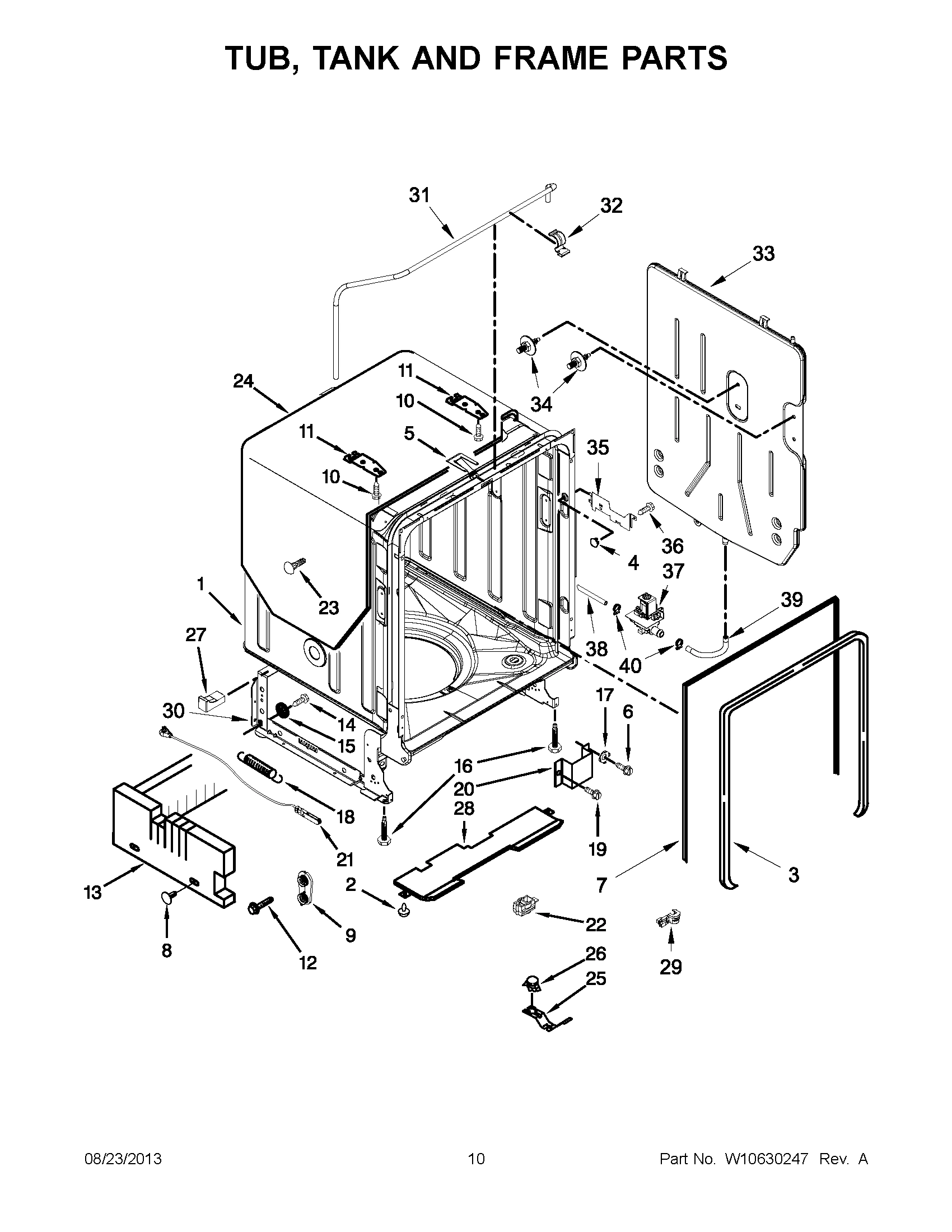 06 - TUB, TANK AND FRAME PARTS