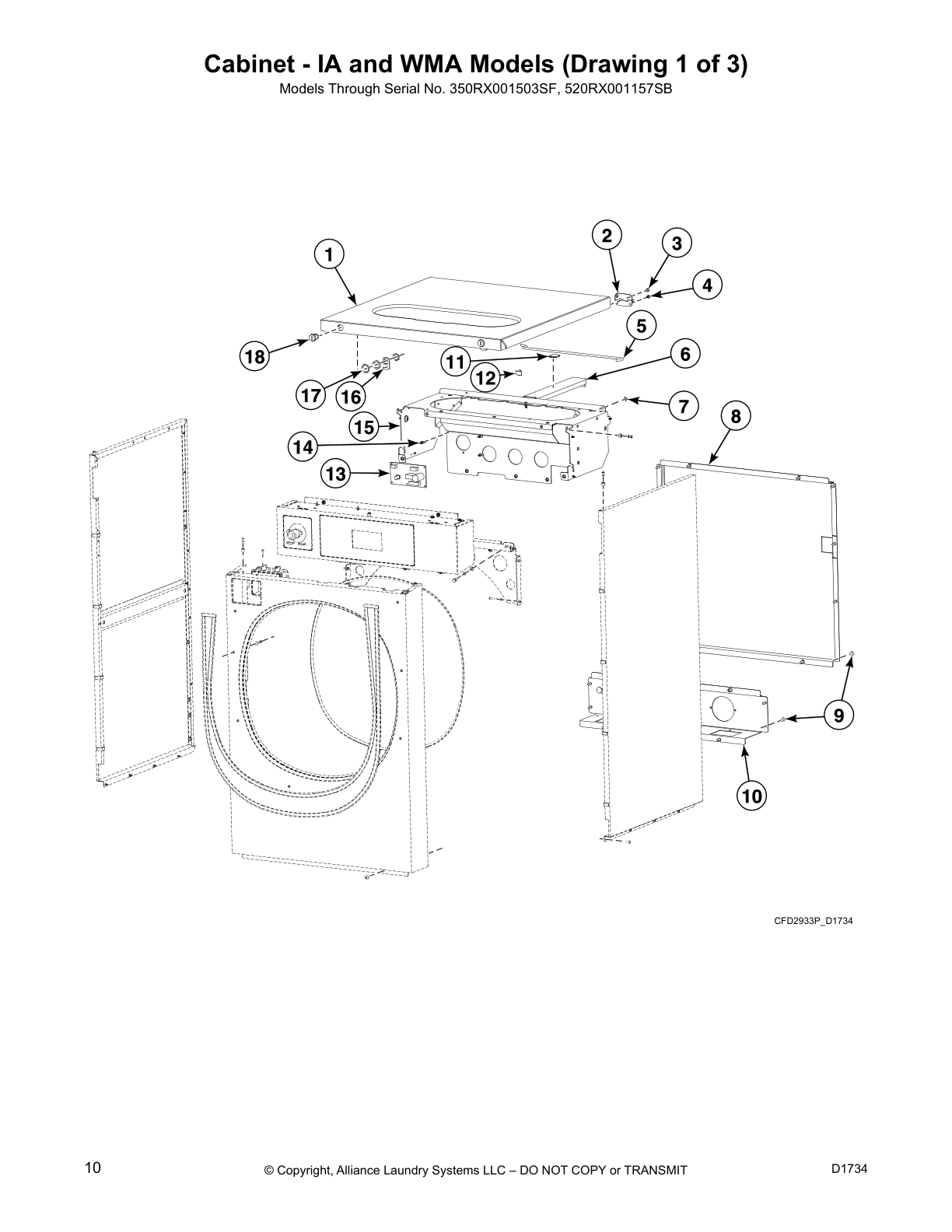 Cabinet - IA and WMA Models (Drawing 1 of 3)