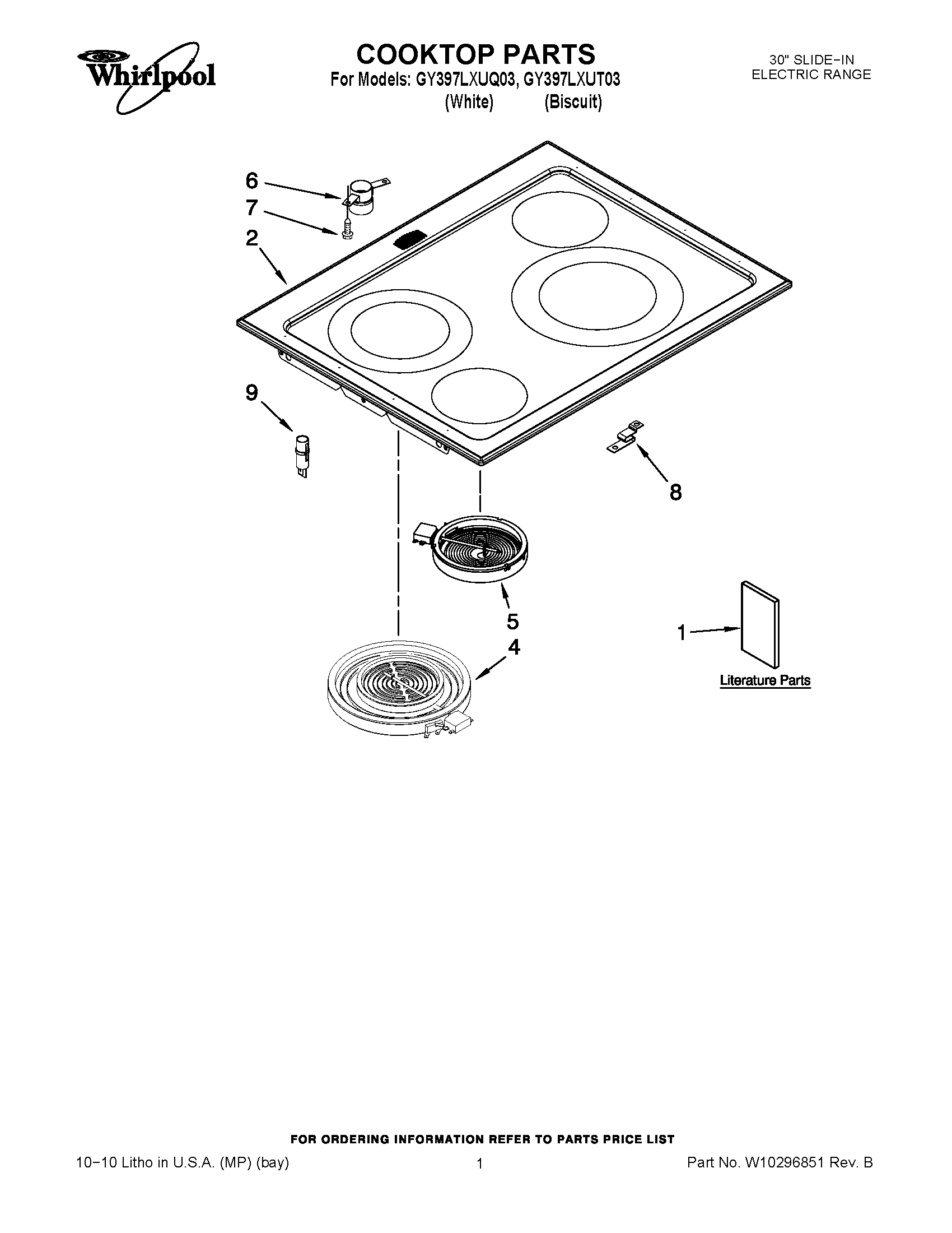 01 - COOKTOP PARTS