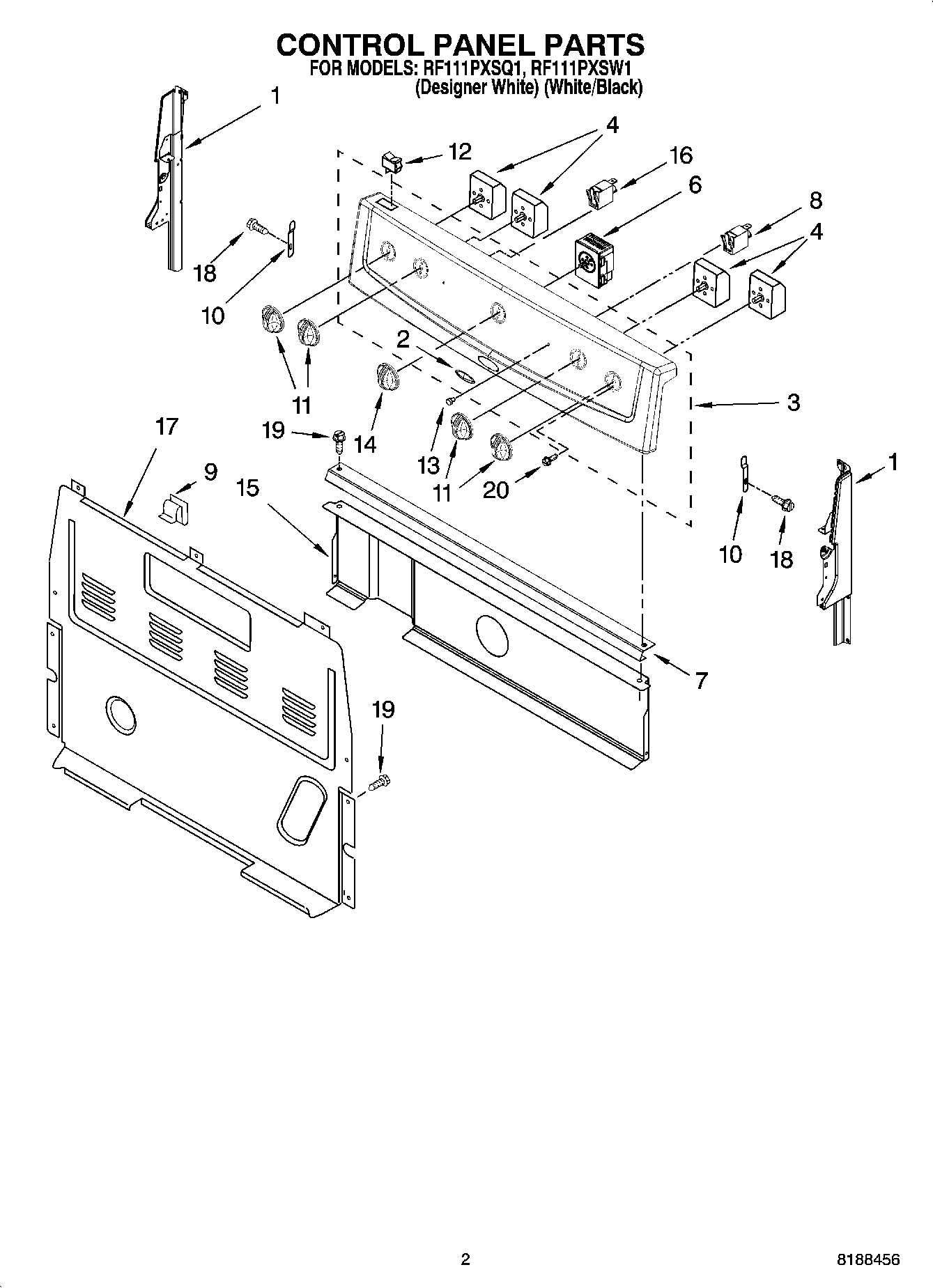 02 - CONTROL PANEL PARTS