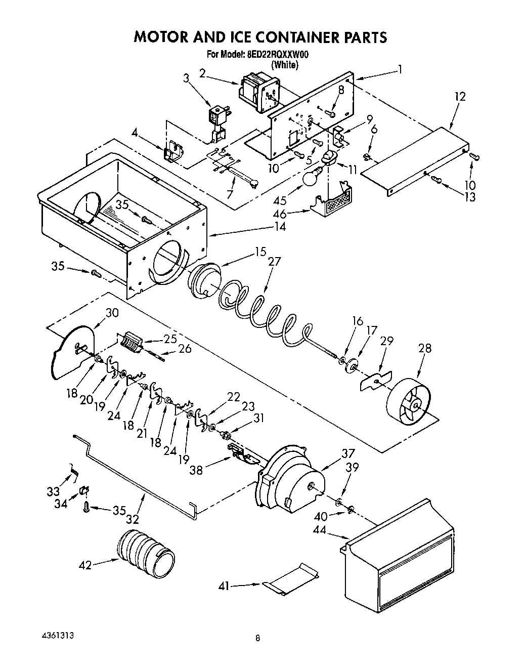 06 - MOTOR AND ICE CONTAINER