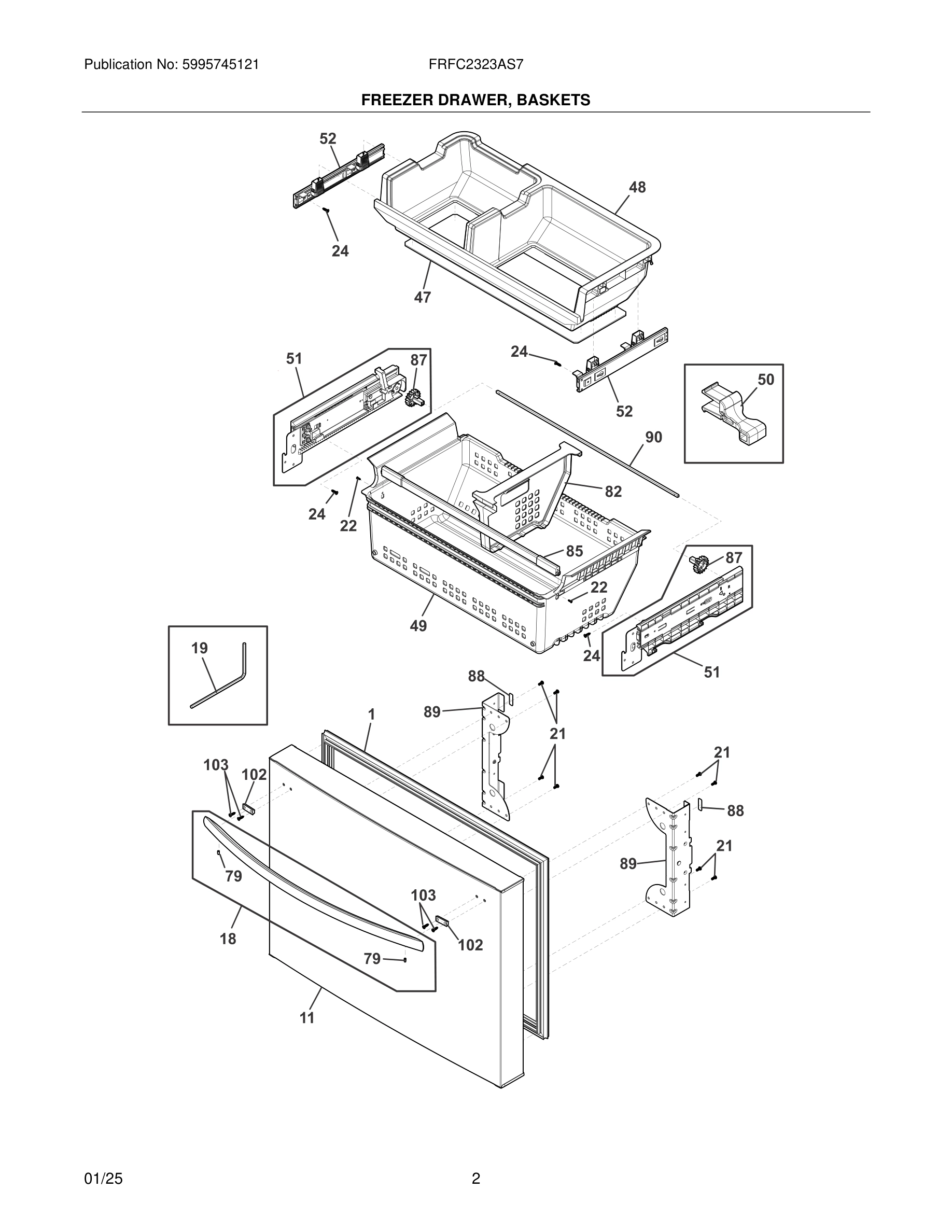 03 - FREEZER DRAWER, BASKETS