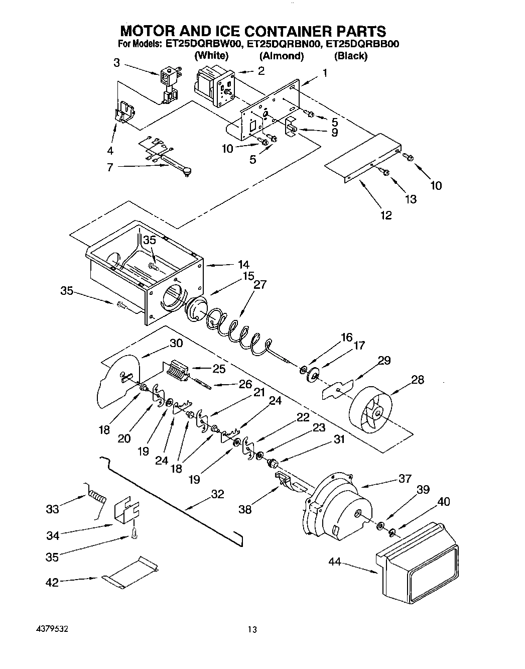 08 - MOTOR AND ICE CONTAINER