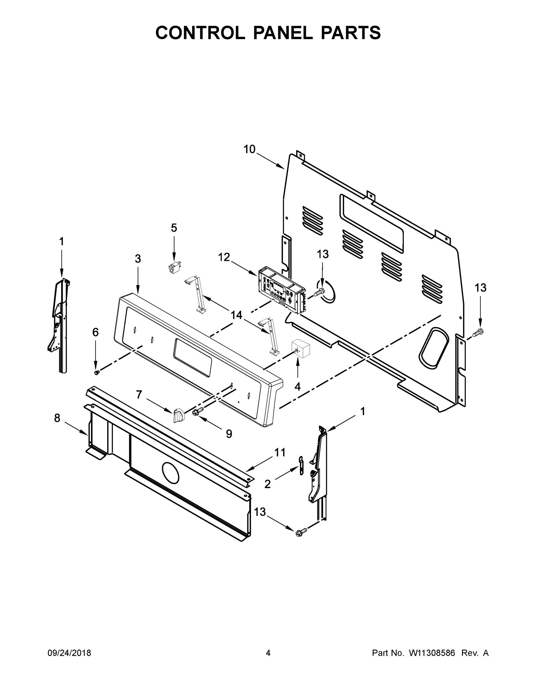 03 - CONTROL PANEL PARTS