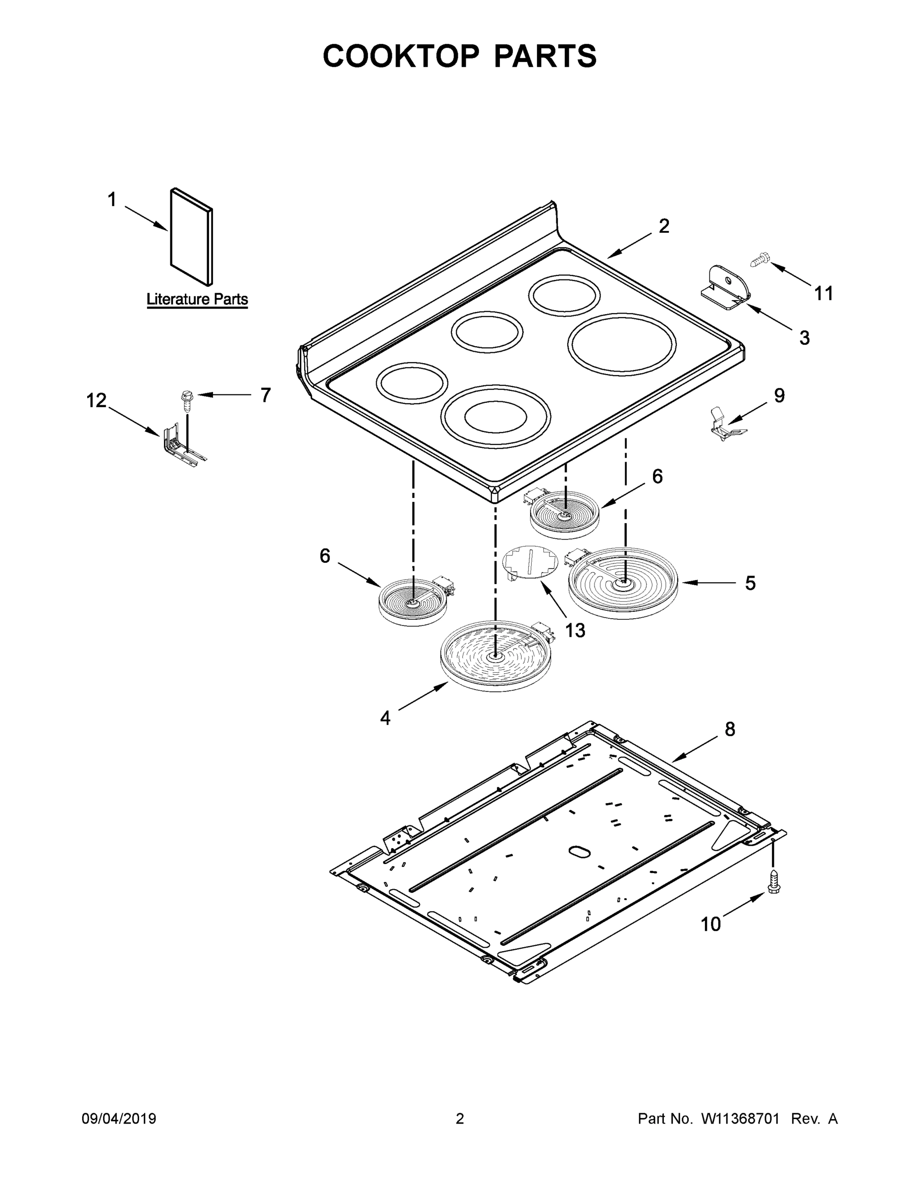 02 - COOKTOP PARTS
