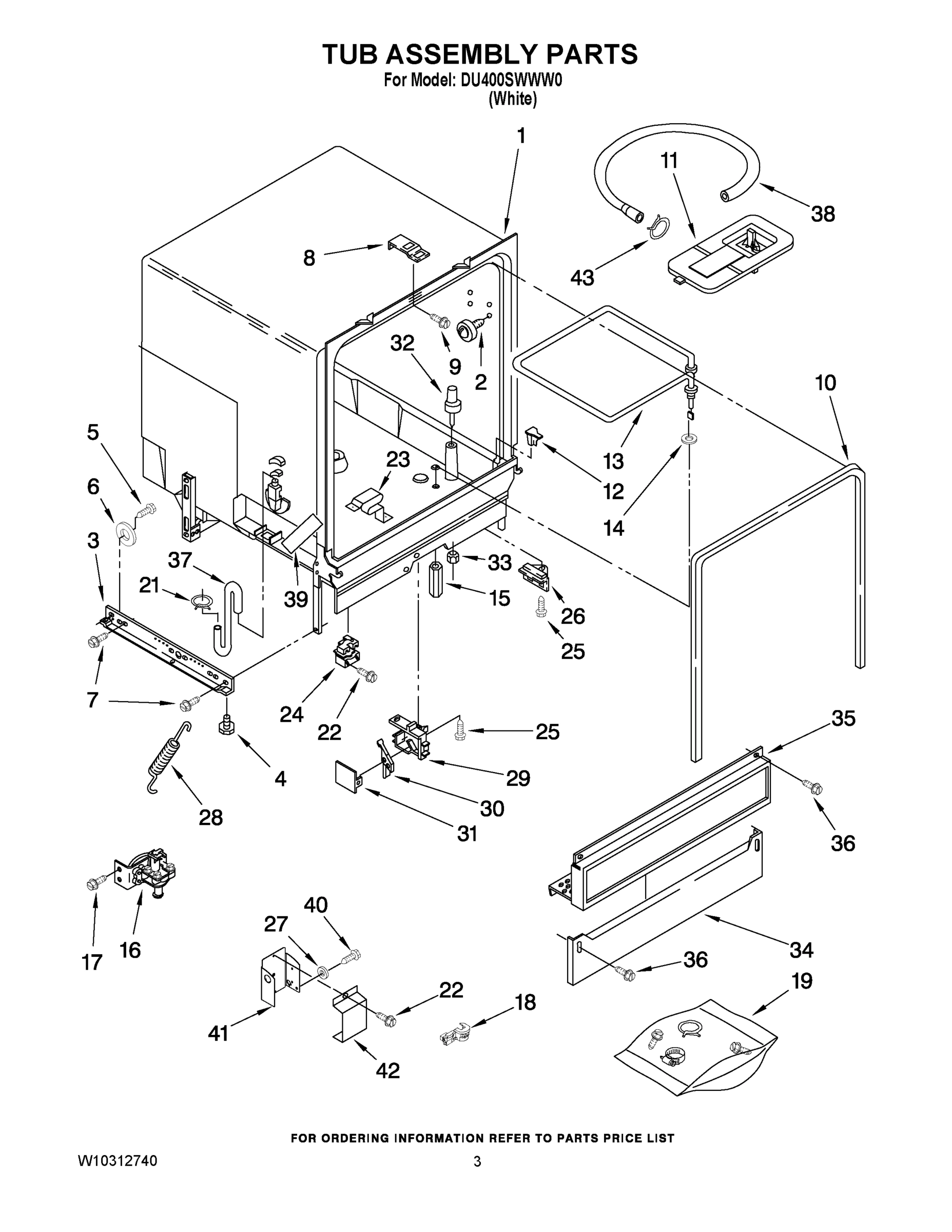03 - TUB ASSEMBLY PARTS