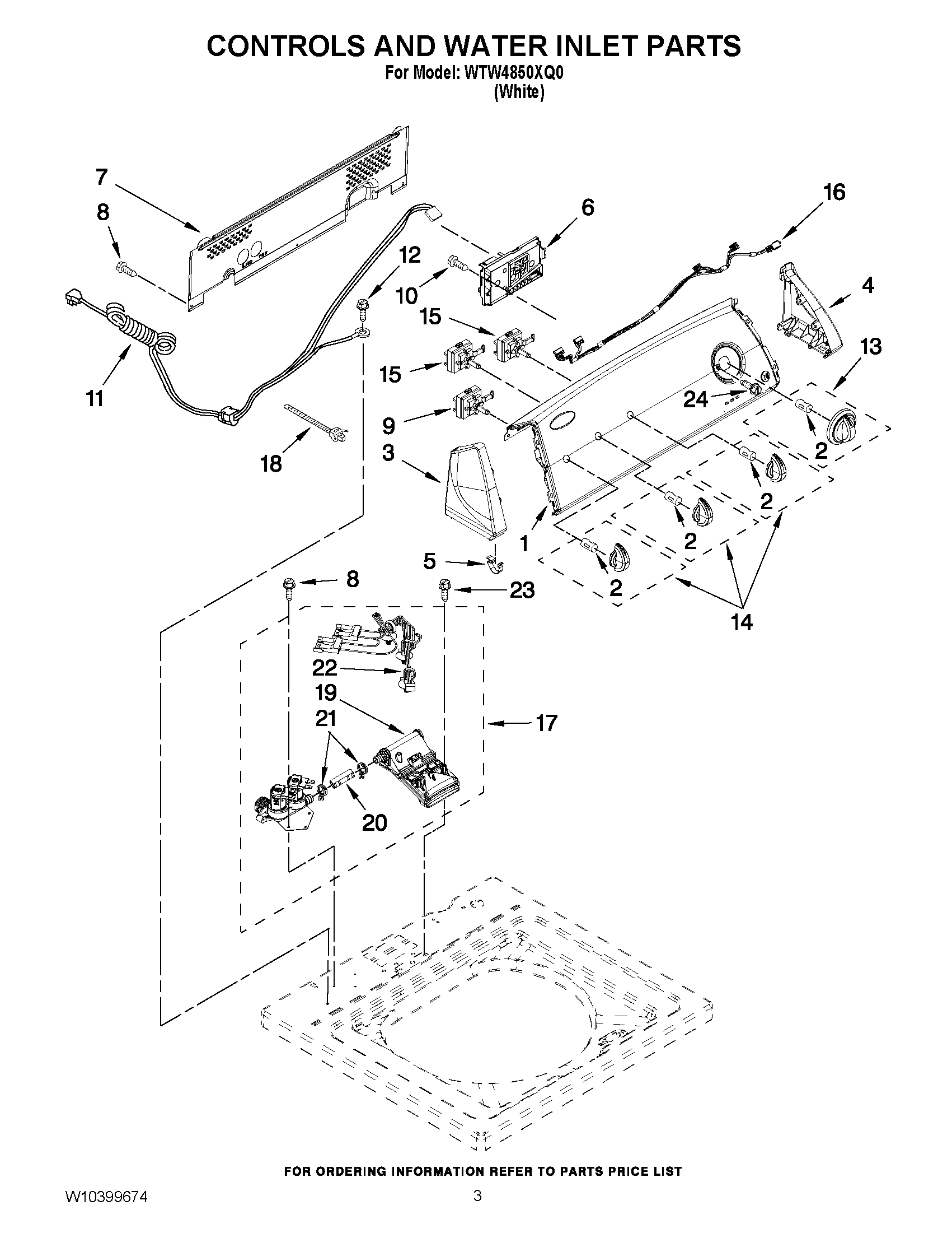 02 - CONTROLS AND WATER INLET PARTS