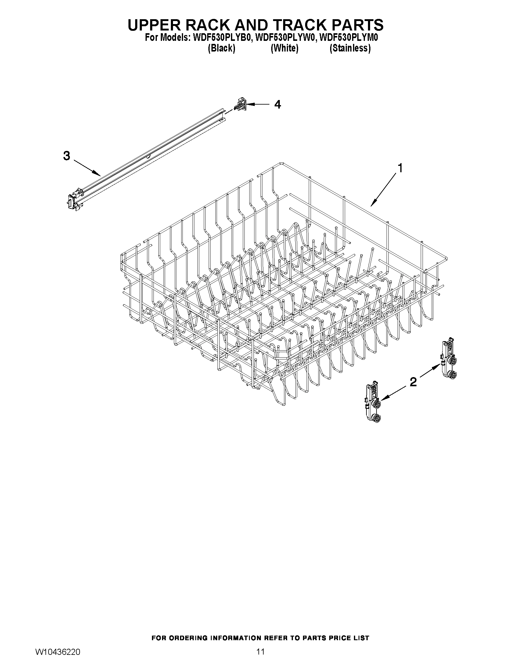 09 - UPPER RACK AND TRACK PARTS