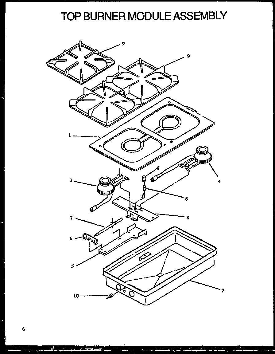 01 - TOP BURNER MODULE ASSY