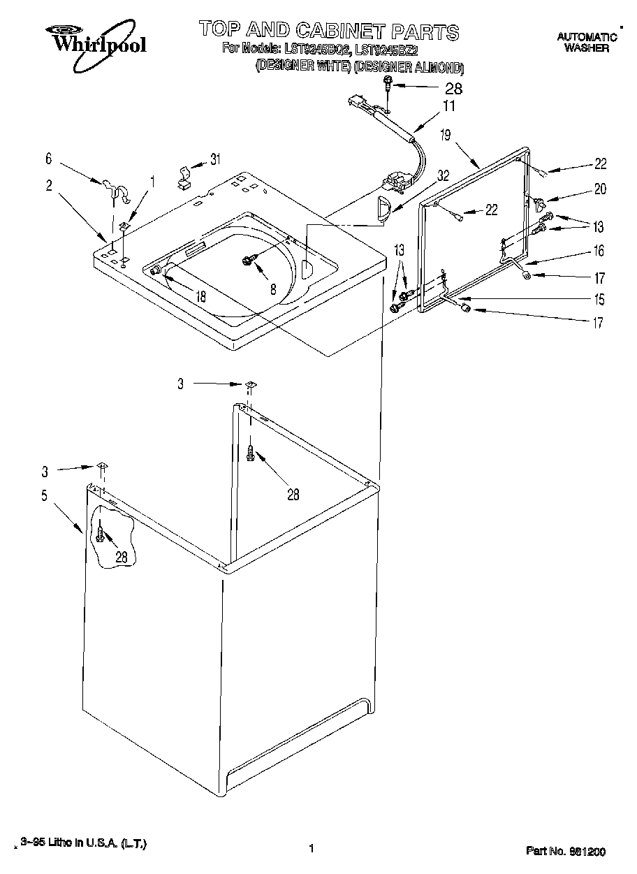01 - TOP AND CABINET, LIT/OPTIONAL