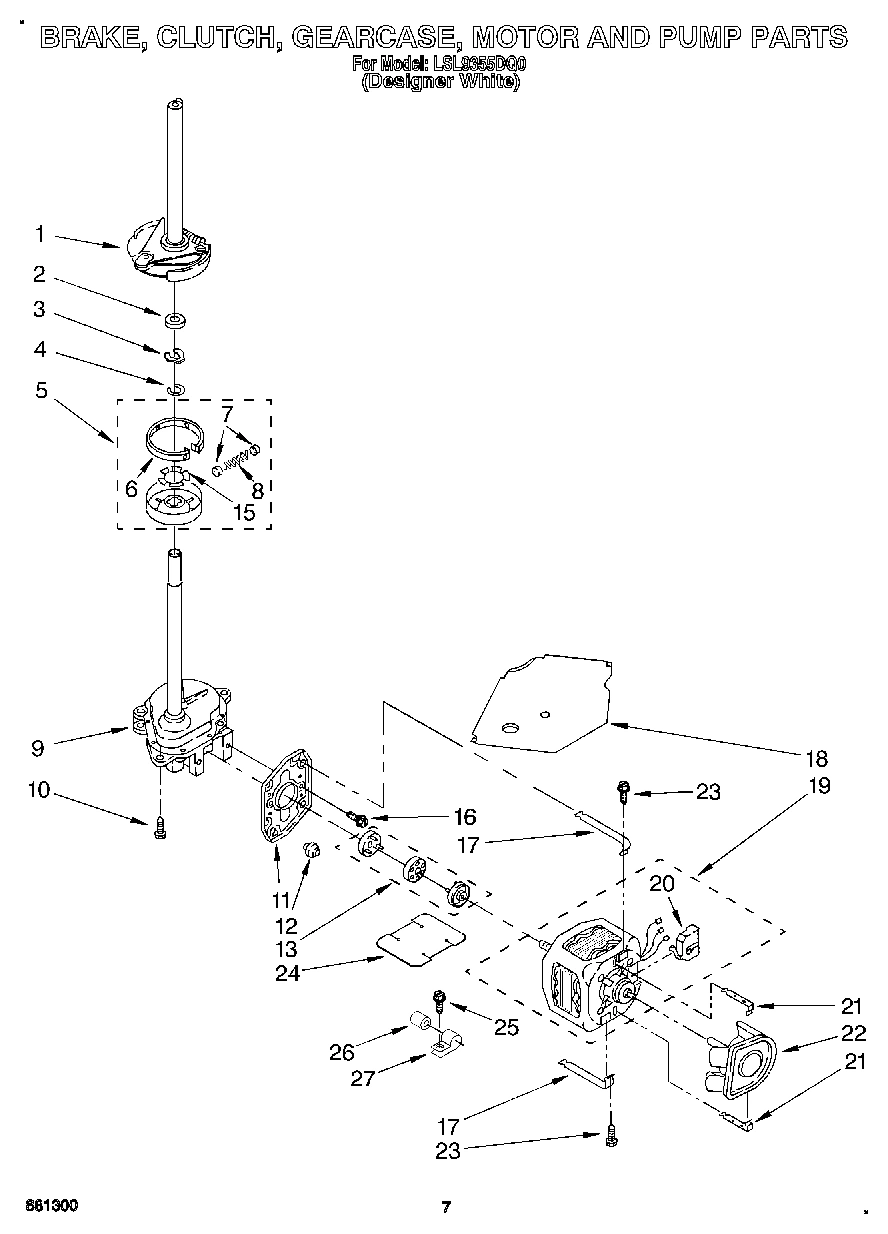 04 - BRAKE, CLUTCH, GEARCASE, MOTOR AND PUMP