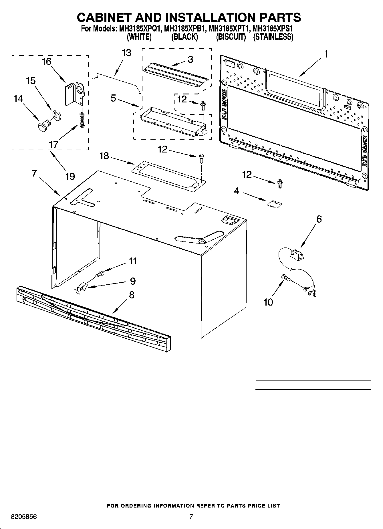 06 - CABINET AND INSTALLATION PARTS