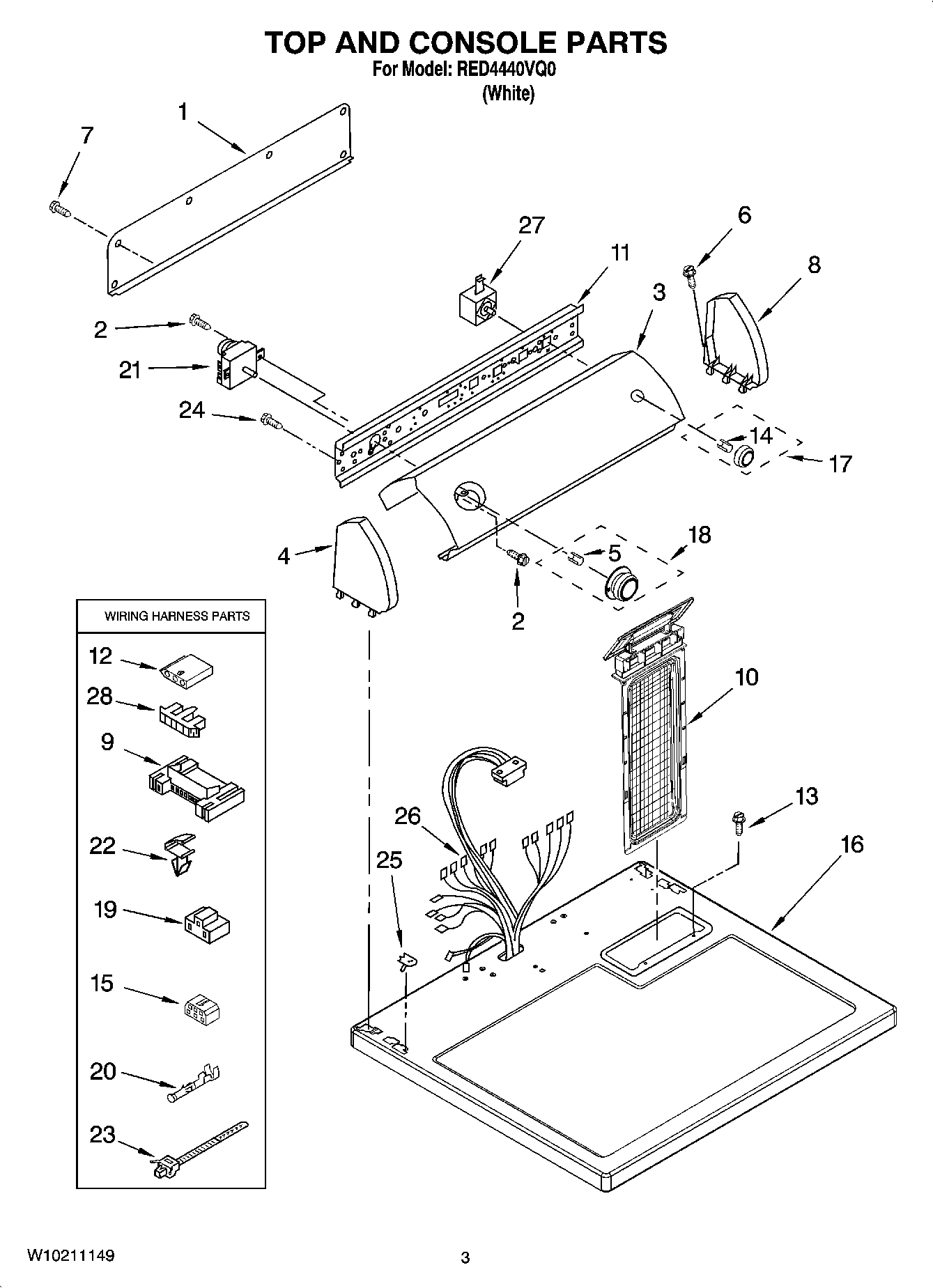 02 - TOP AND CONSOLE PARTS