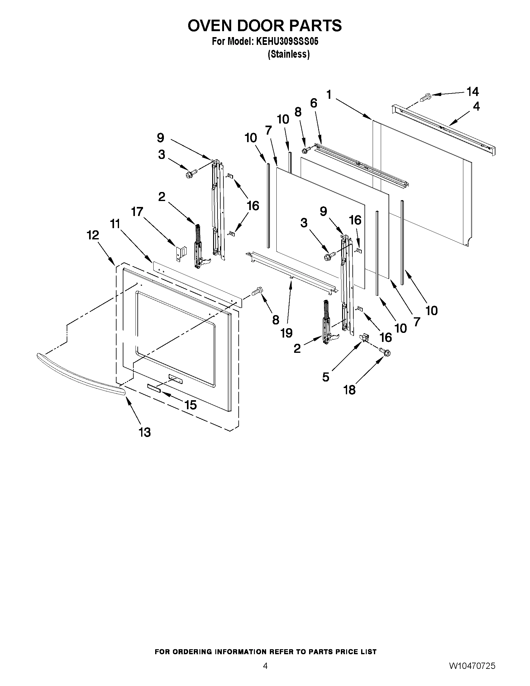 03 - OVEN DOOR PARTS
