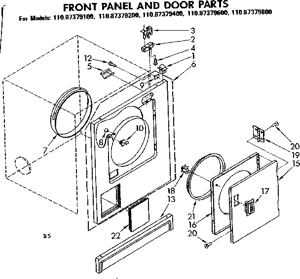 FRONT PANEL AND DOOR PARTS