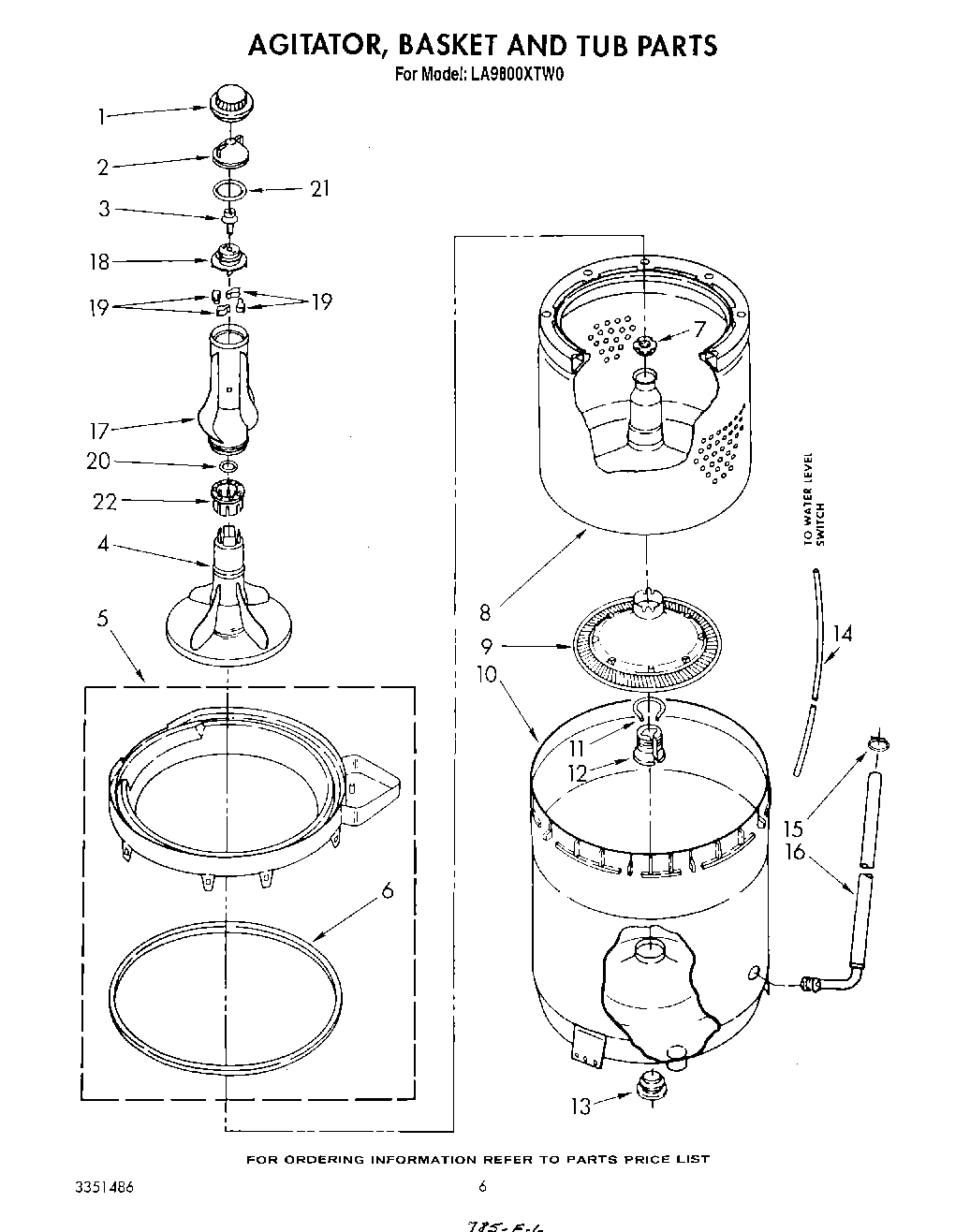 04 - AGITATOR, BASKET AND TUB