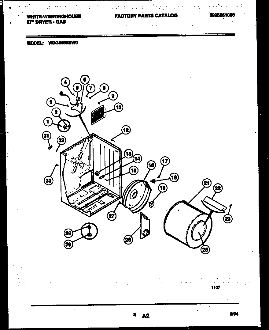02 - CABINET AND COMPONENT PARTS