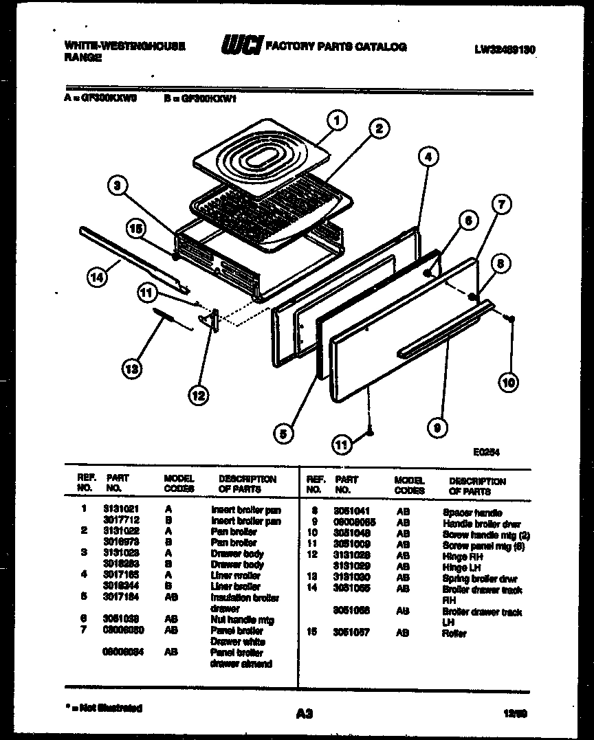 03 - BROILER DRAWER PARTS